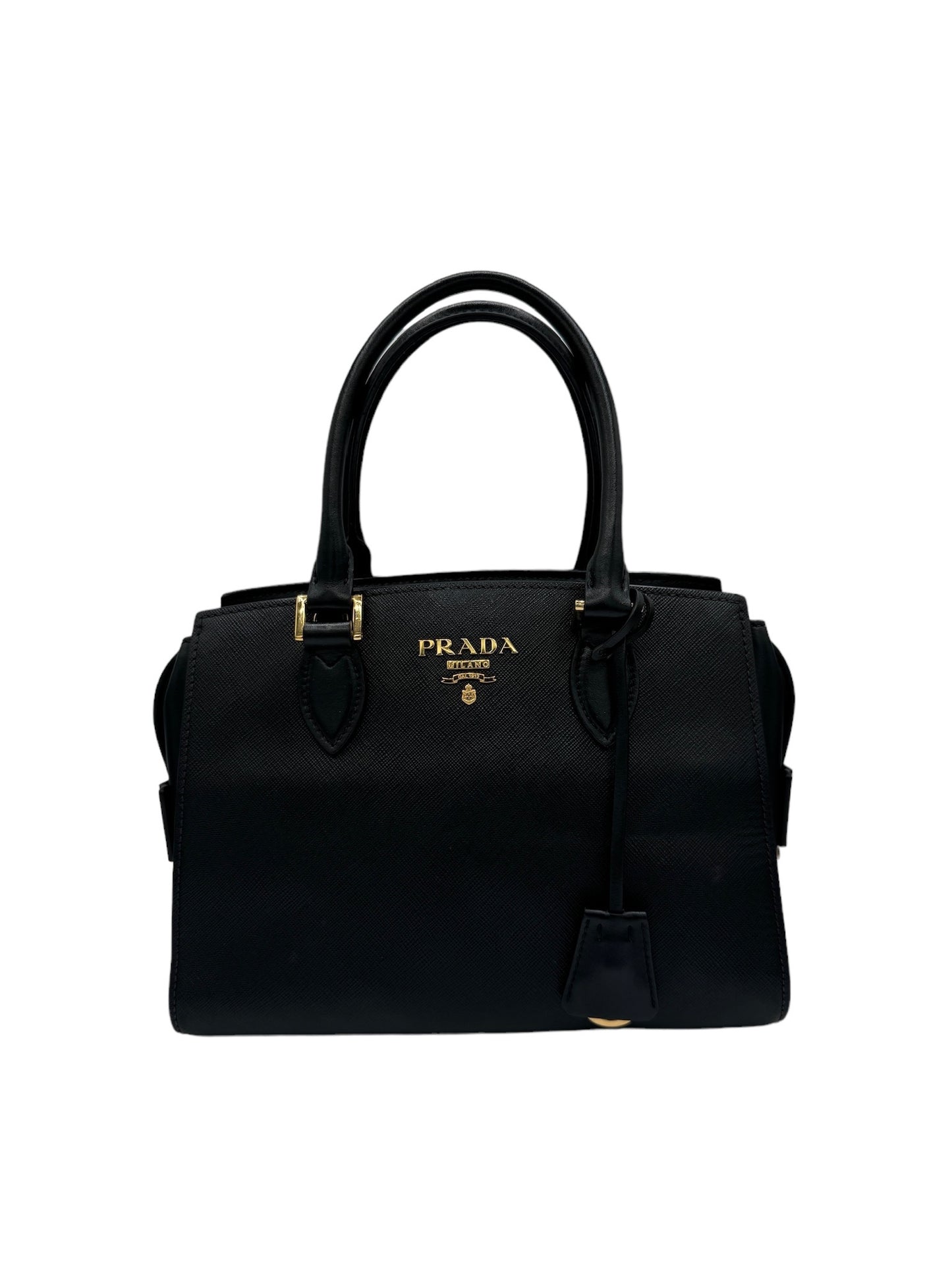 PRADA - Black Leather Handbag