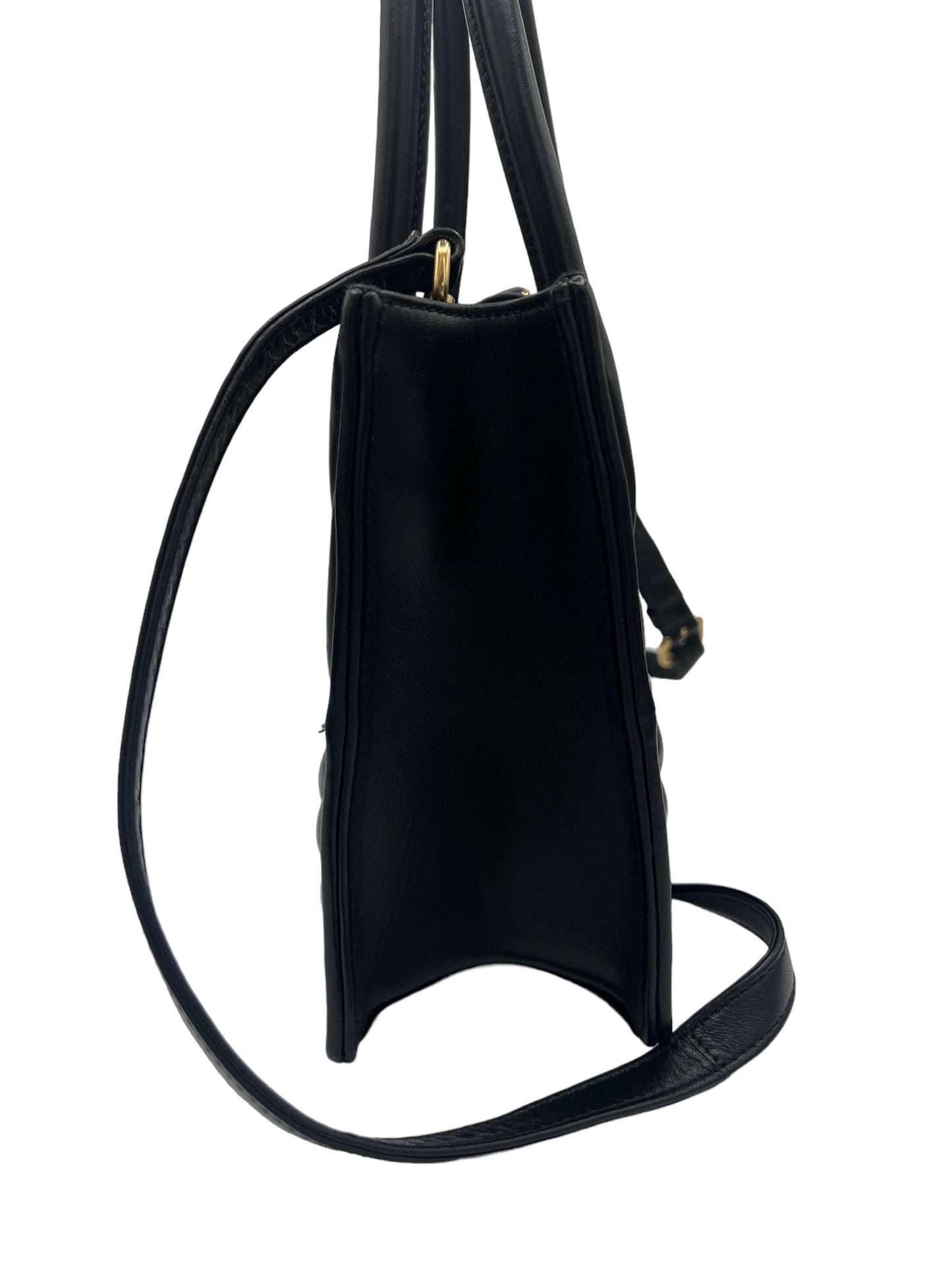 MIU MIU - Black Matelasee Crossbody Bag