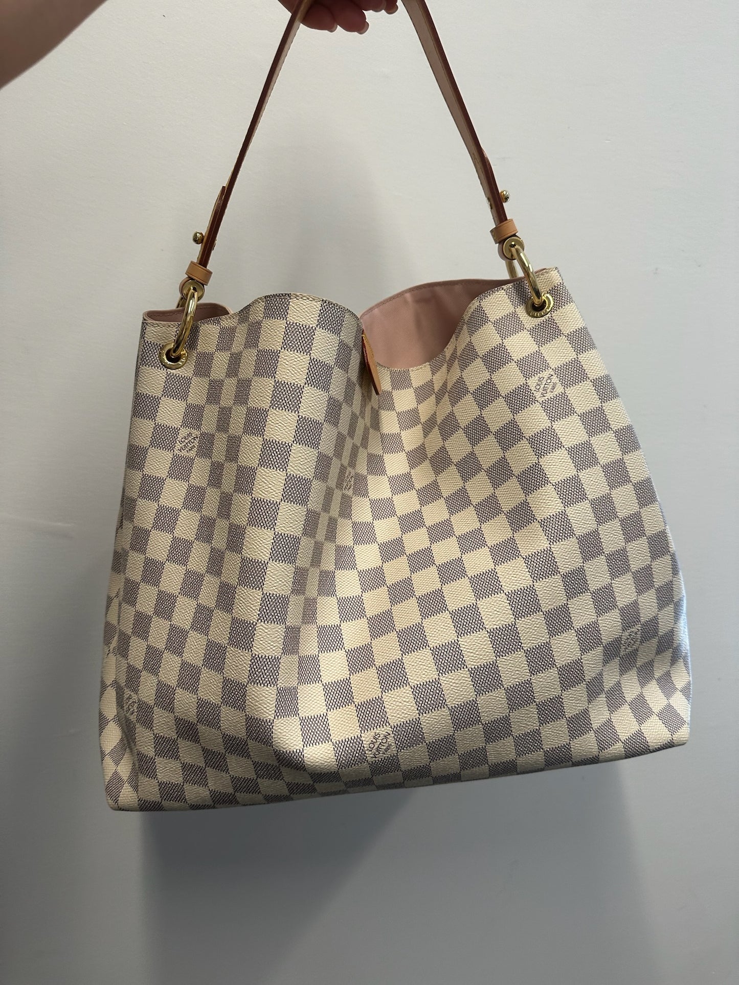 LOUIS VUITTON - Damier Azur Canvas Graceful MM Shoulder Bag