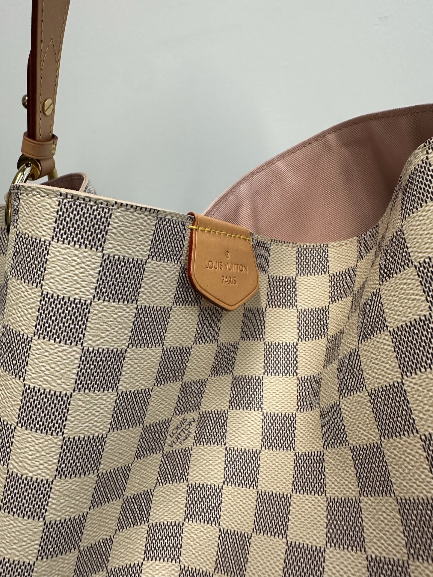 LOUIS VUITTON - Damier Azur Canvas Graceful MM Shoulder Bag