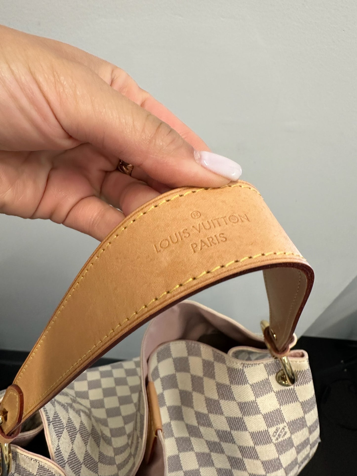 LOUIS VUITTON - Damier Azur Canvas Graceful MM Shoulder Bag