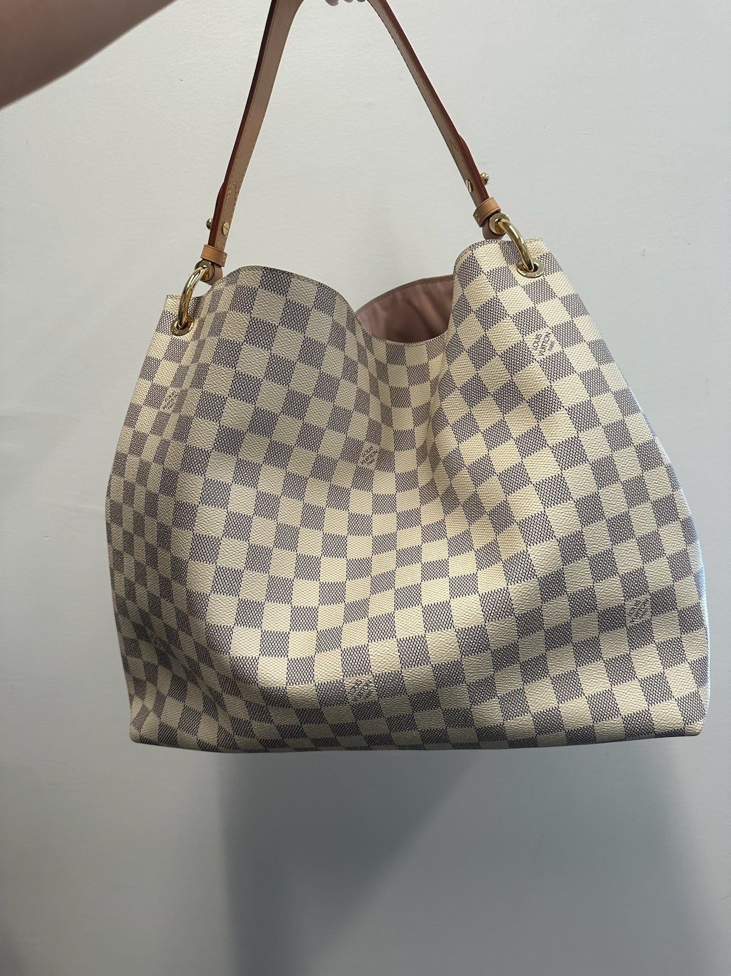 LOUIS VUITTON - Damier Azur Canvas Graceful MM Shoulder Bag