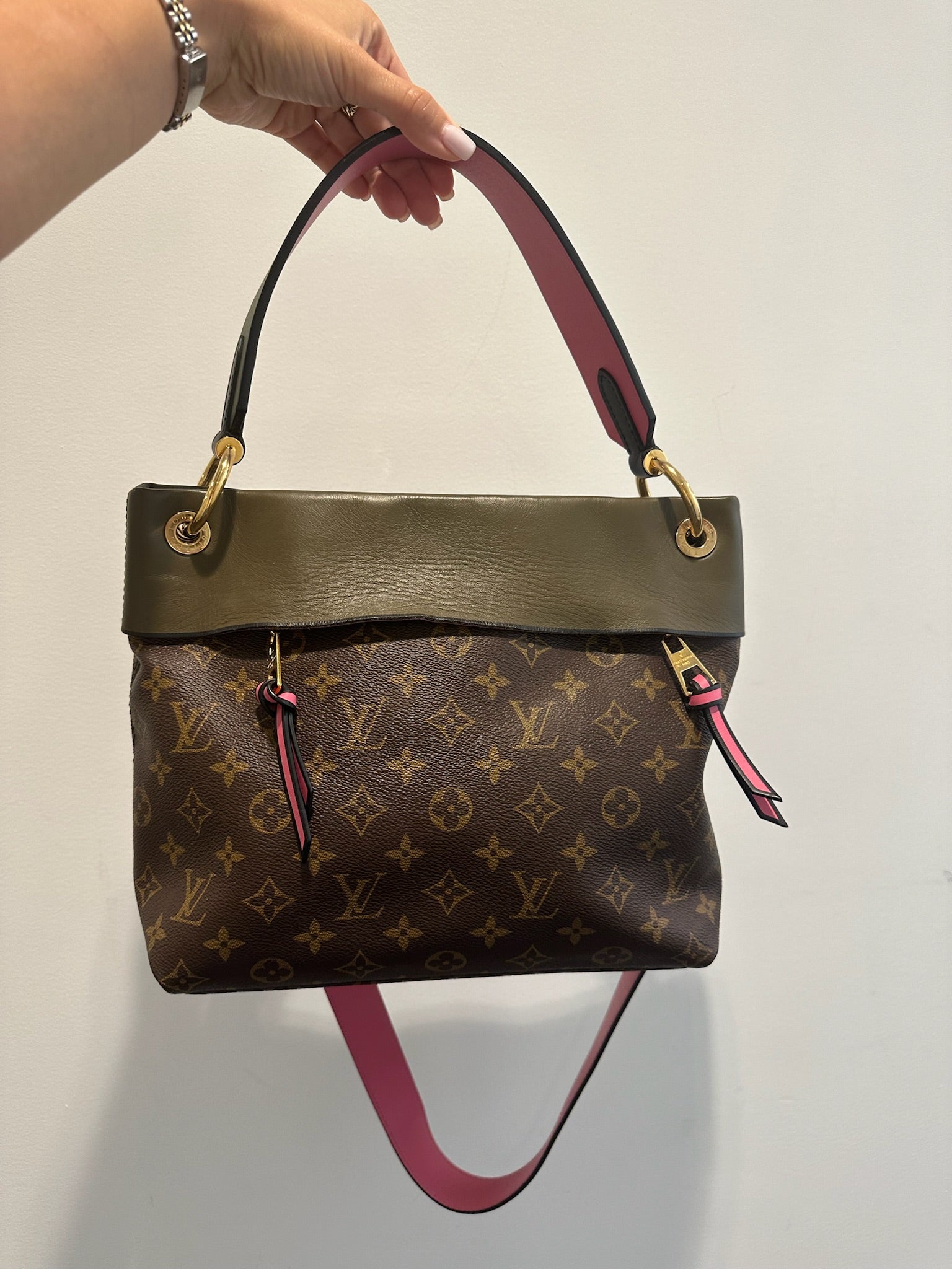 LOUIS VUITTON - Khaki Monogram Canvas Tuileries Besace Crossbody Bag