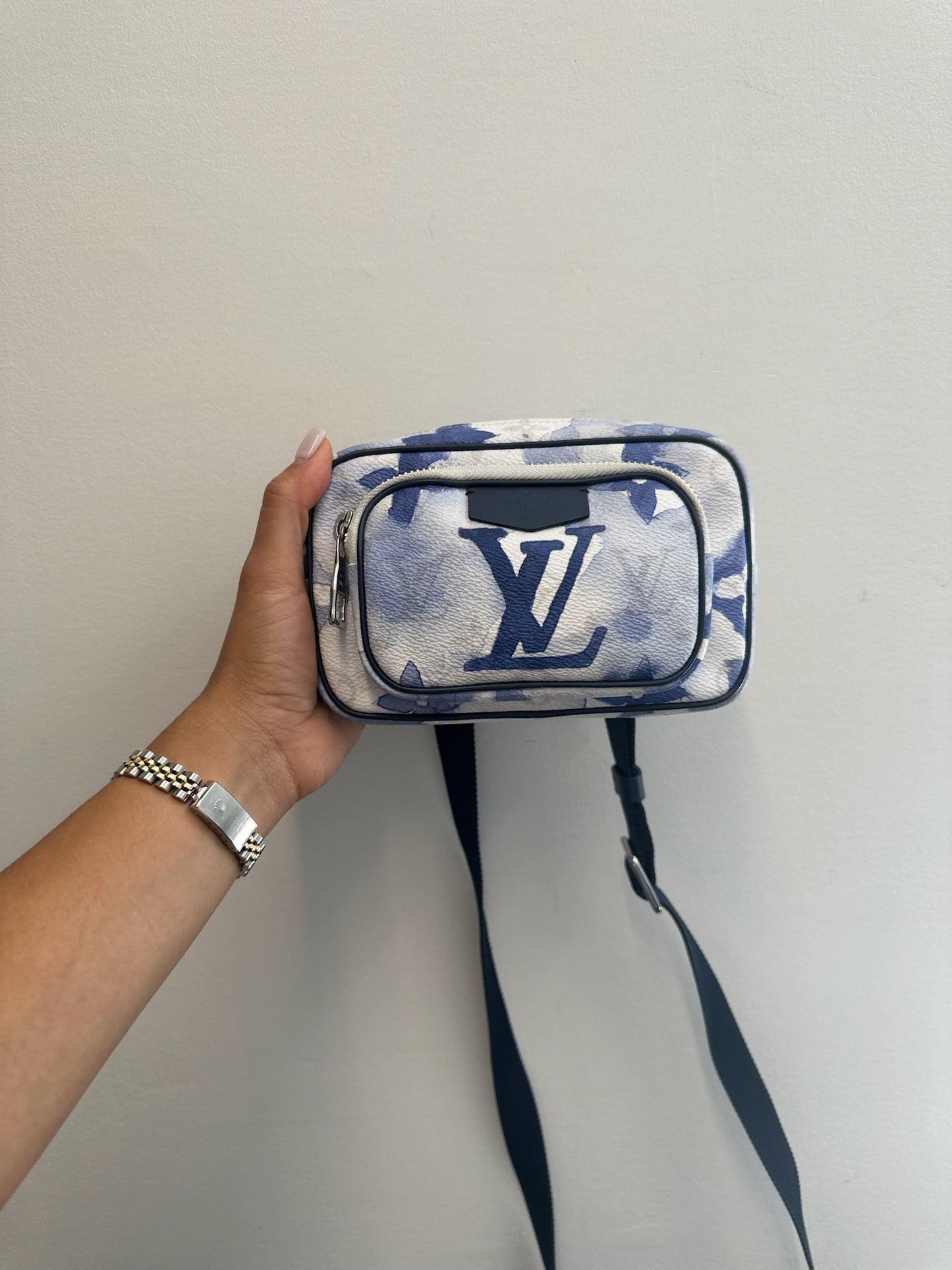 LOUIS VUITTON - Blue Monogram Watercolor Canvas Outdoor Crossbody Bag