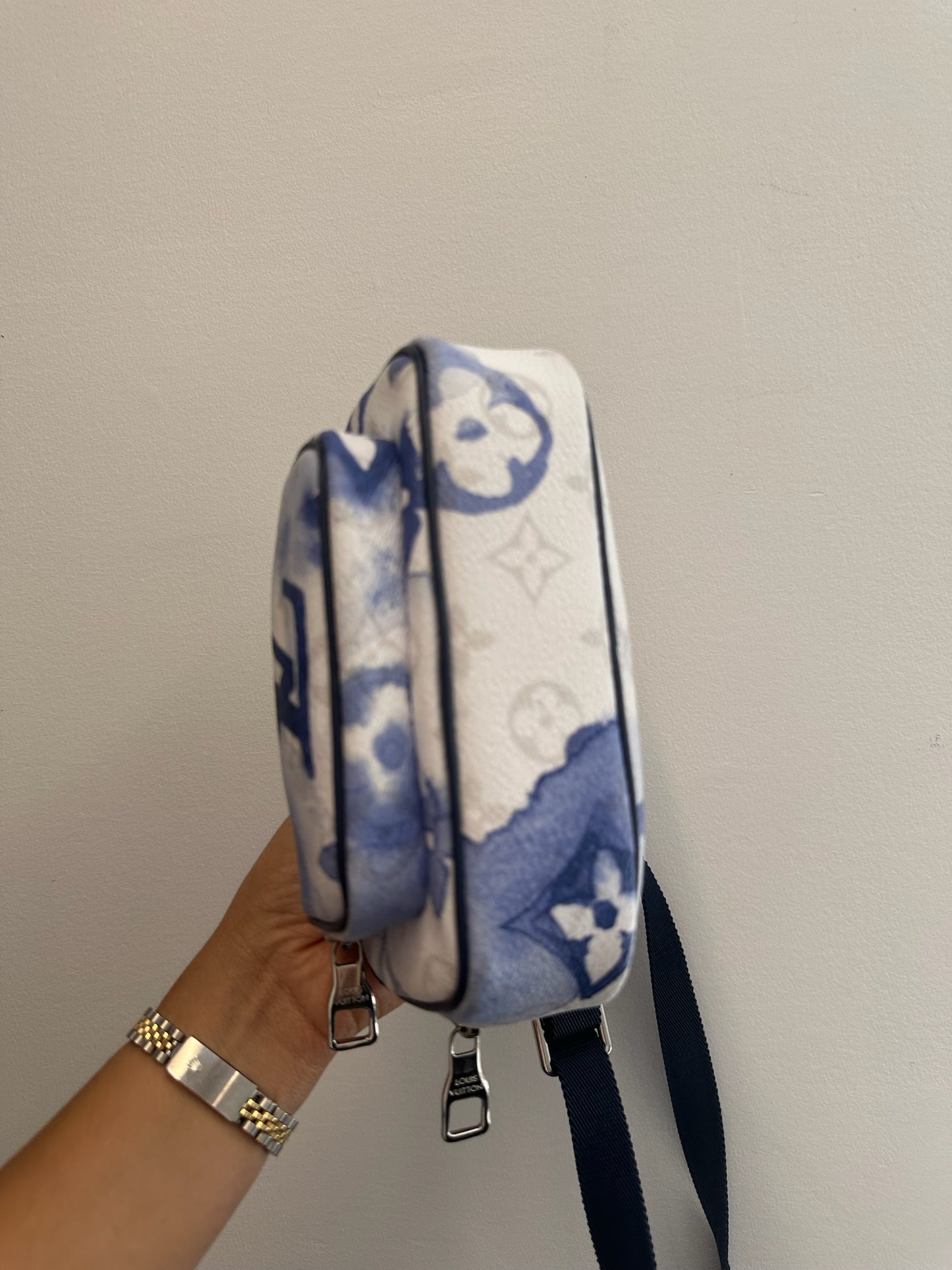 LOUIS VUITTON - Blue Monogram Watercolor Canvas Outdoor Crossbody Bag