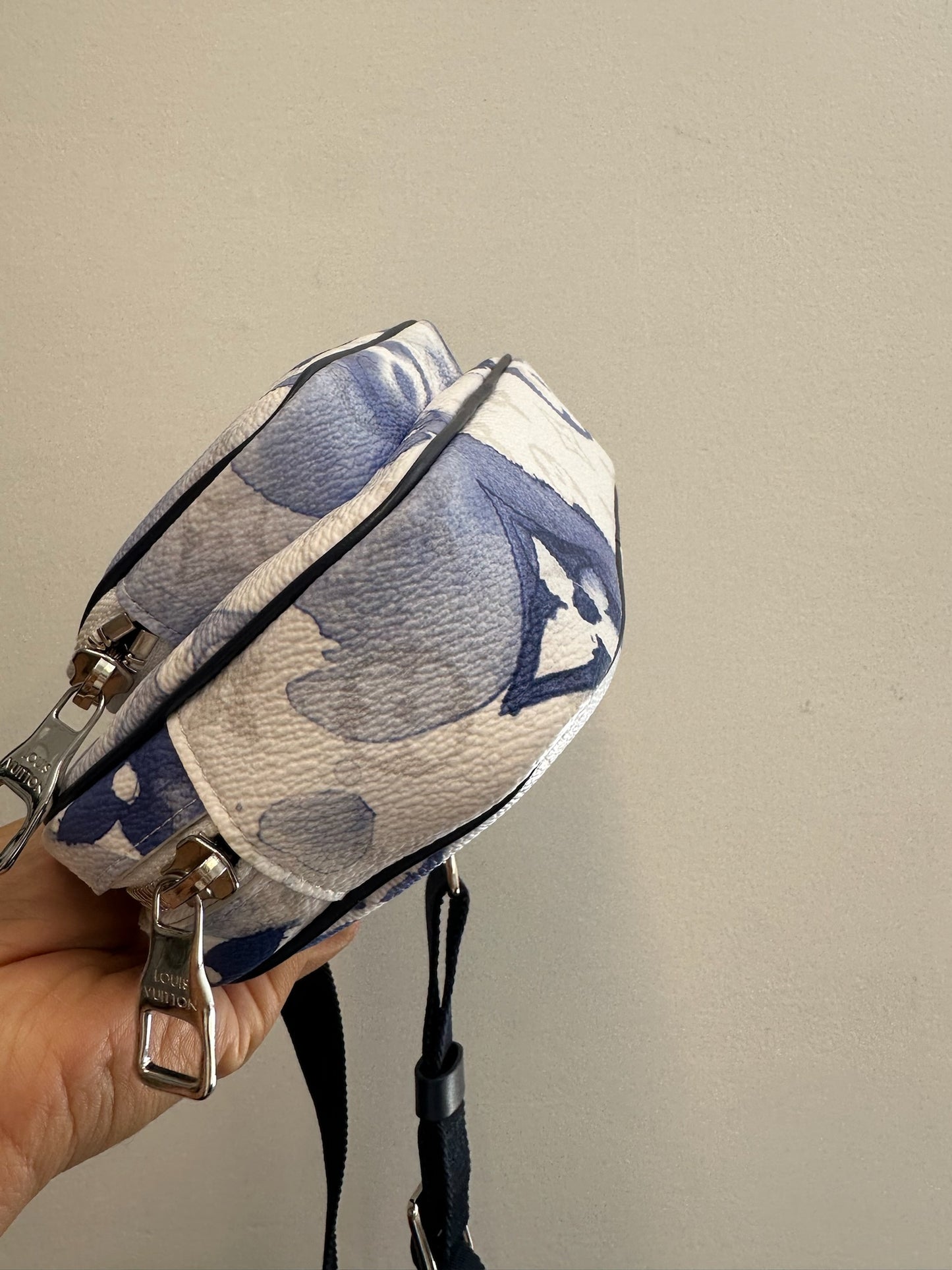 LOUIS VUITTON - Blue Monogram Watercolor Canvas Outdoor Crossbody Bag