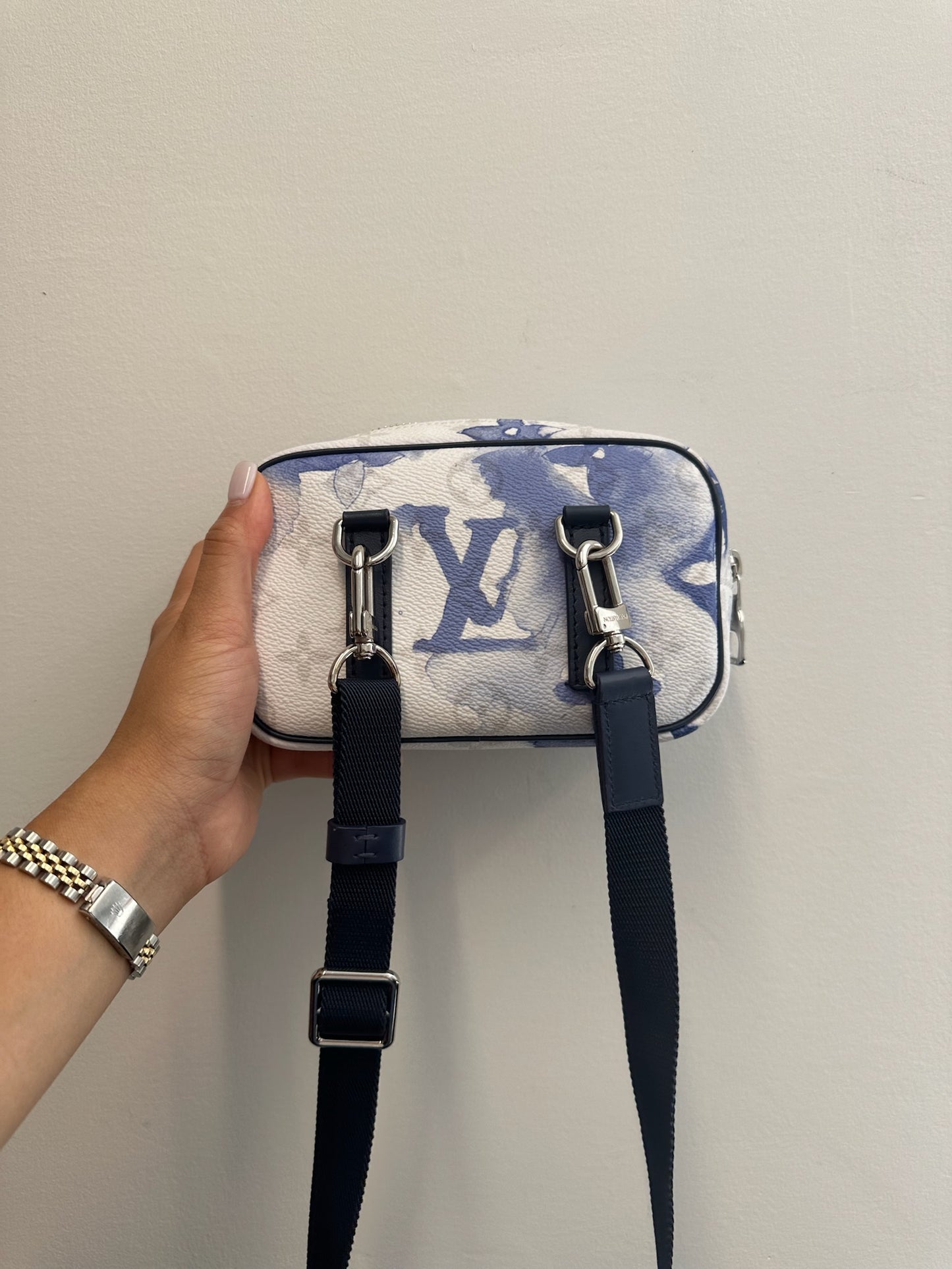 LOUIS VUITTON - Blue Monogram Watercolor Canvas Outdoor Crossbody Bag