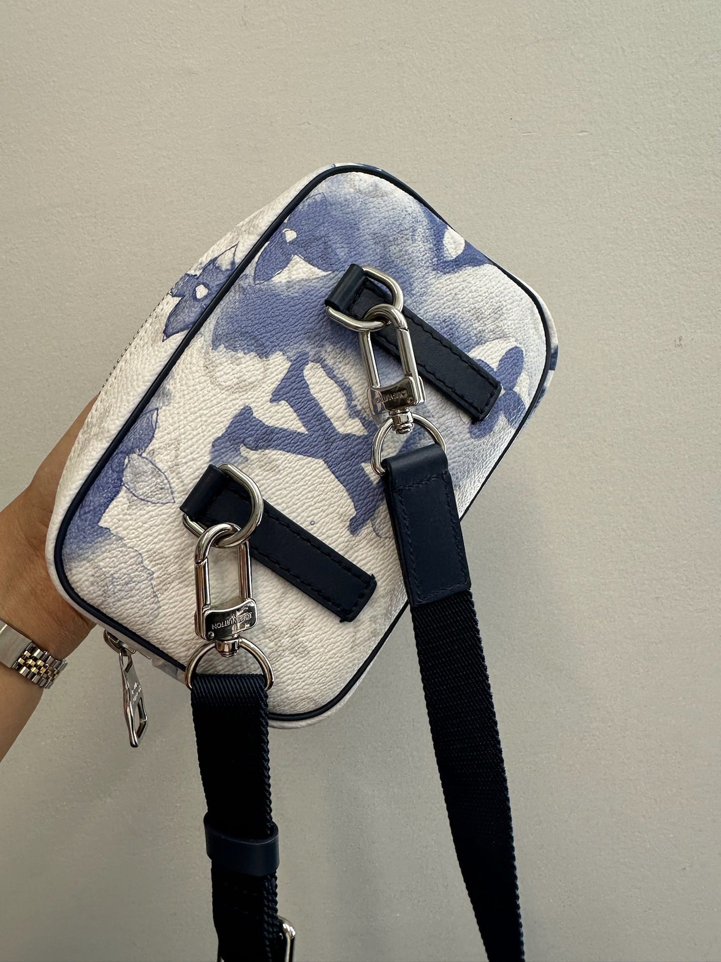 LOUIS VUITTON - Blue Monogram Watercolor Canvas Outdoor Crossbody Bag