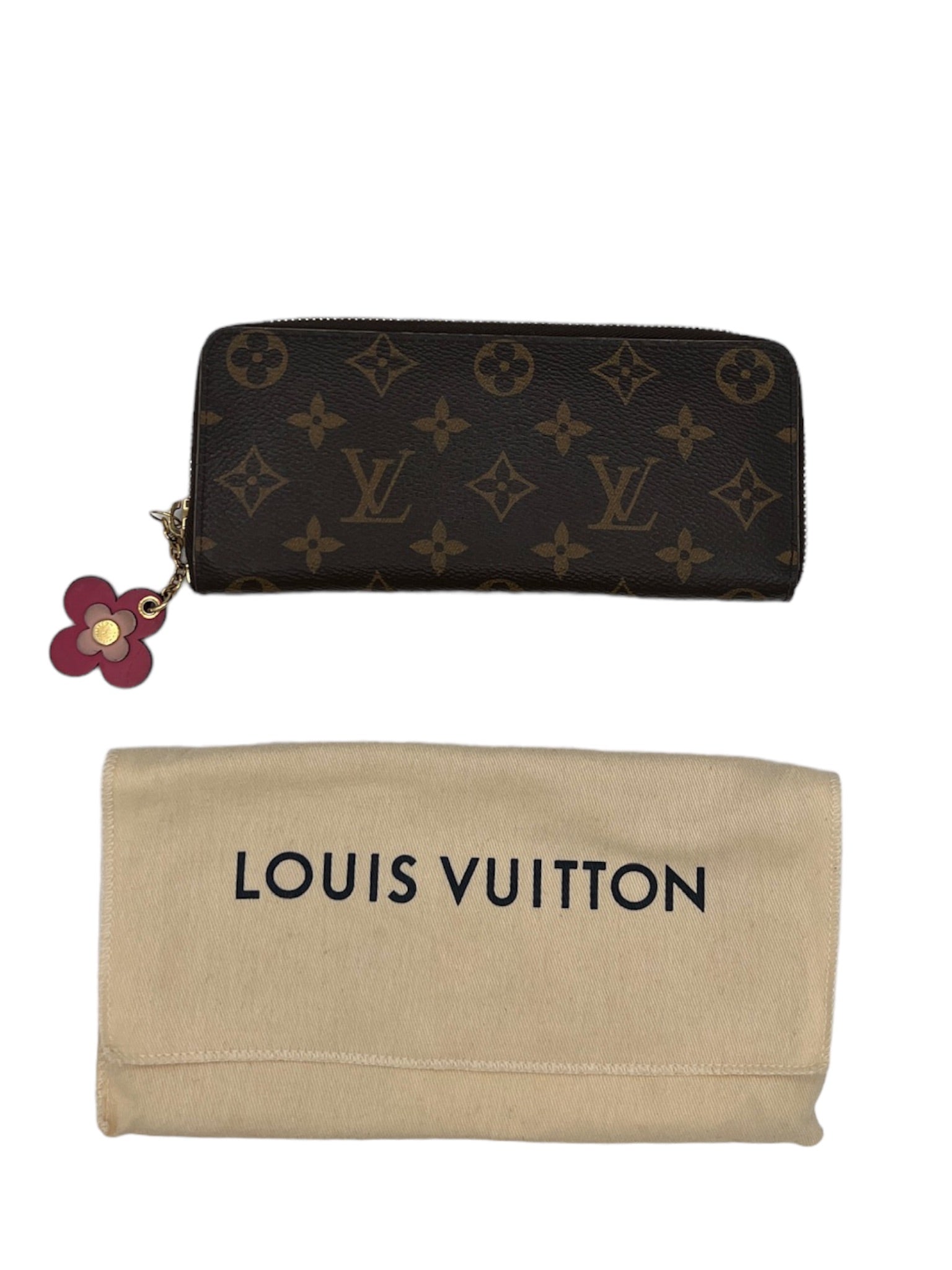 LOUIS VUITTON - Cartera larga con monograma Portefeuille Clemence