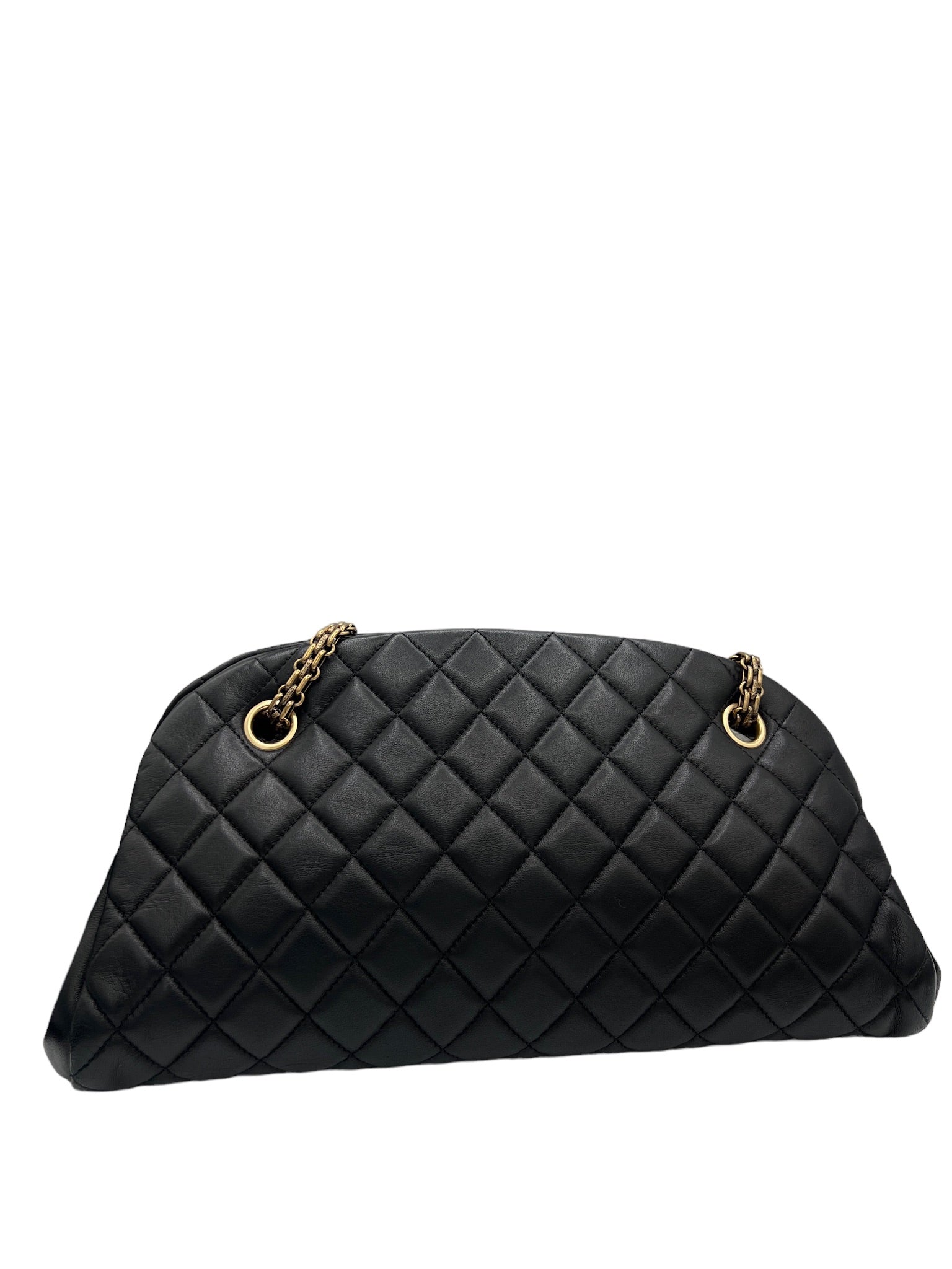 CHANEL - Bolso de hombro tipo bowling Mademoiselle