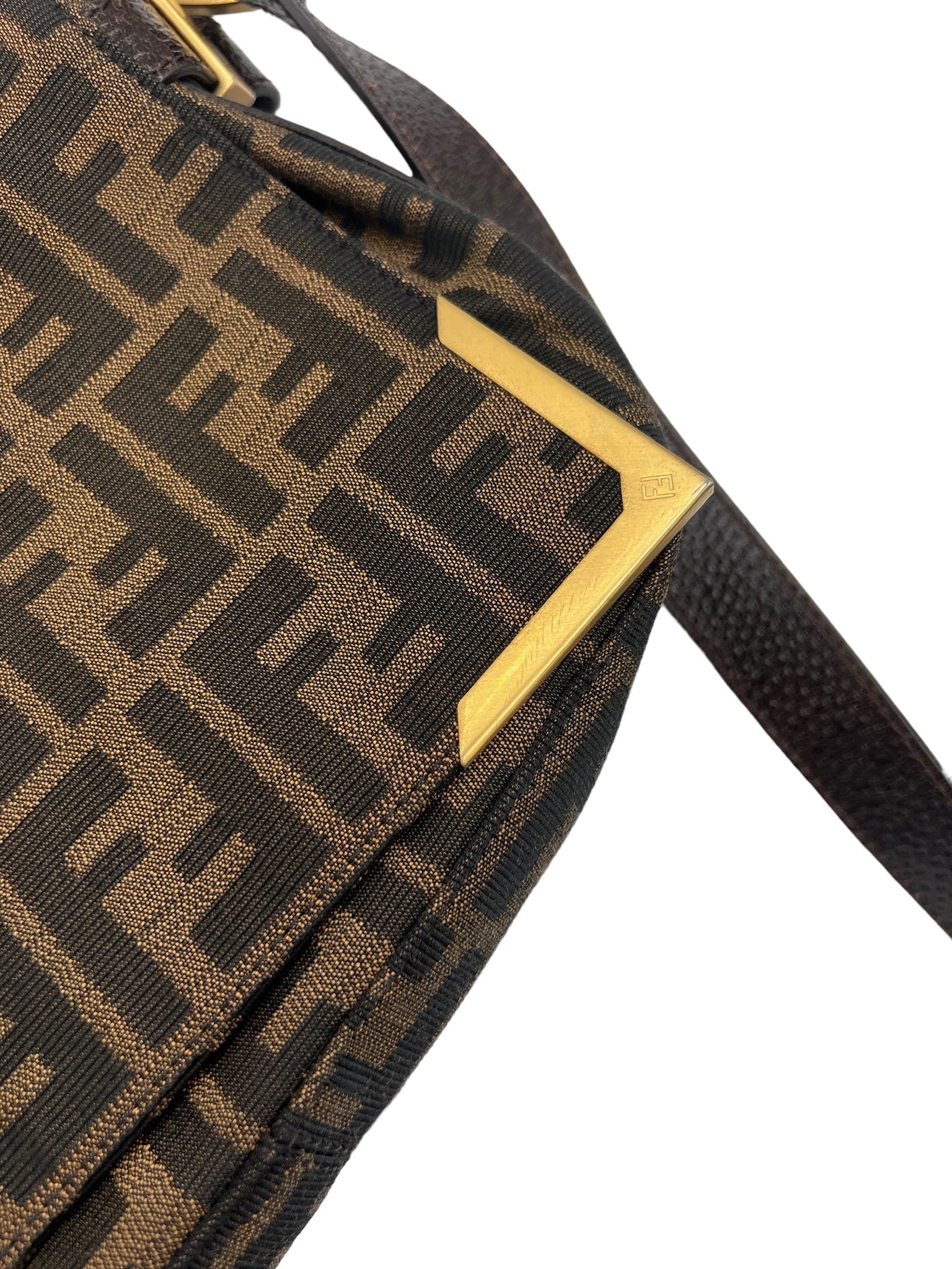 FENDI - Zucca Canvas Messenger Bag