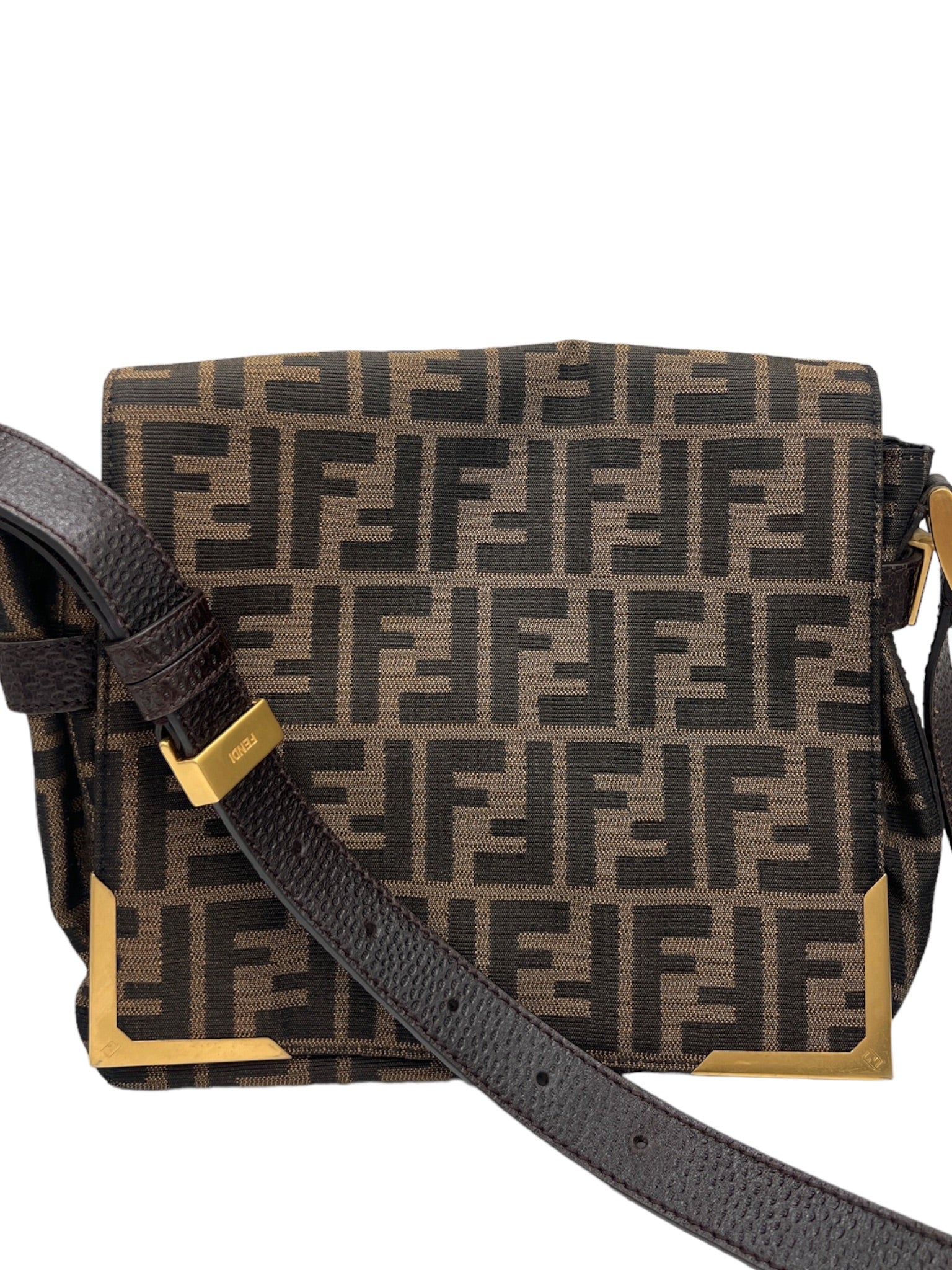 FENDI - Zucca Canvas Messenger Bag