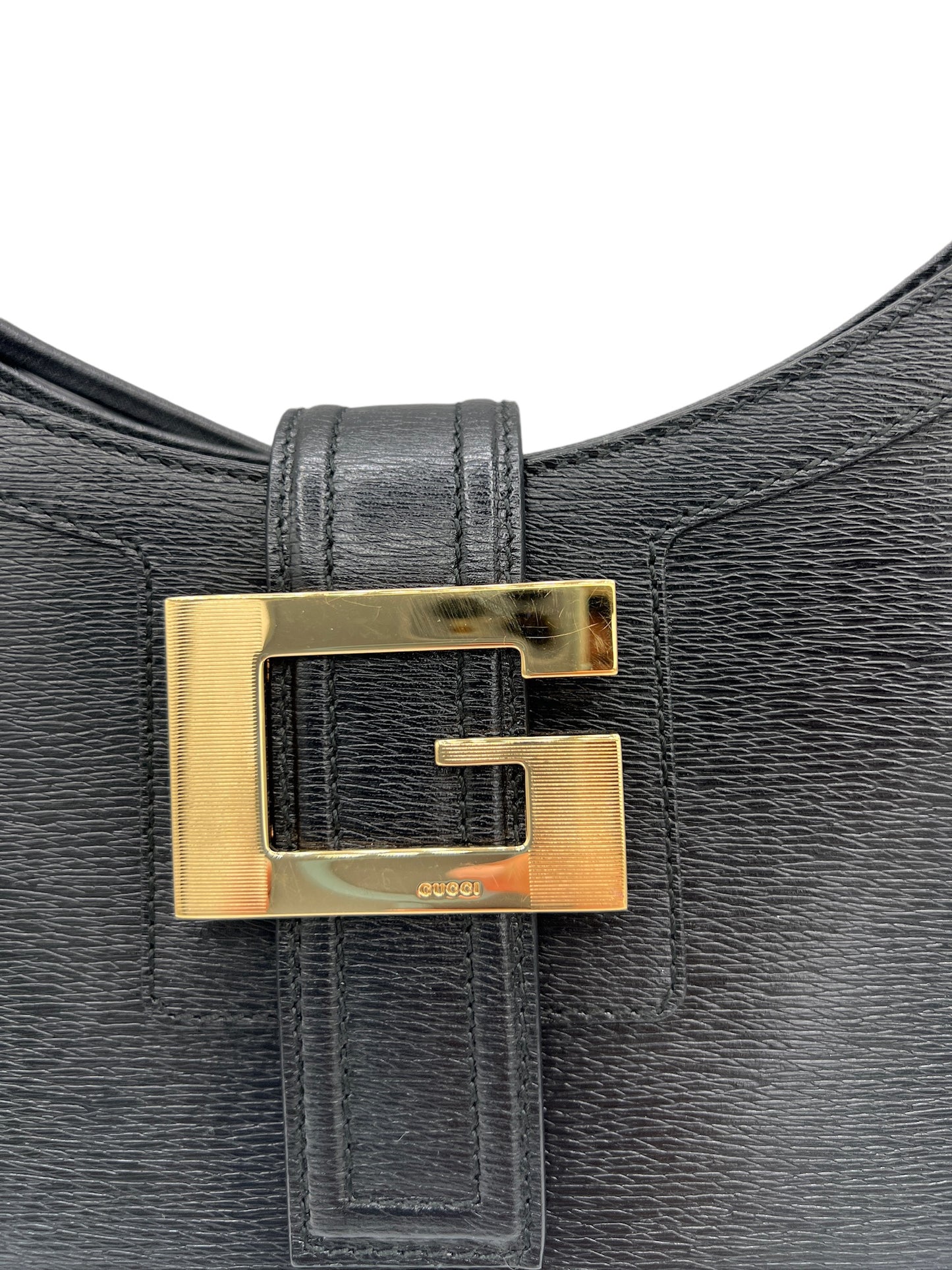 GUCCI - Black Leather Shoulder Bag