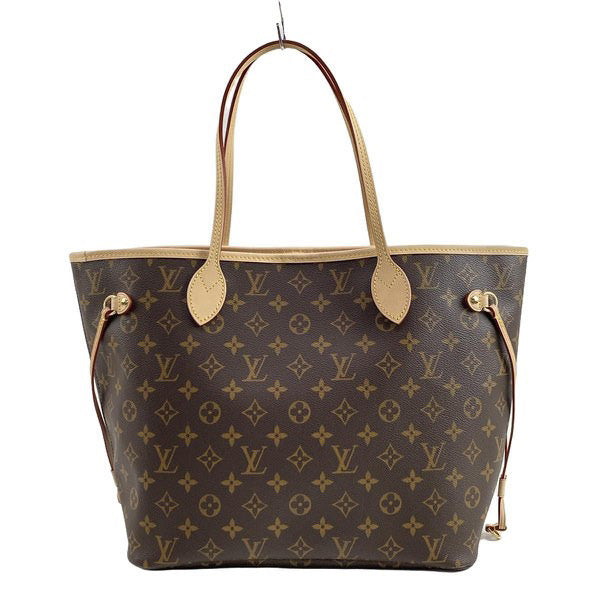 PRE-OWNED LV Neverfull MM Cerise Monogram Canvas Shoulder Bag