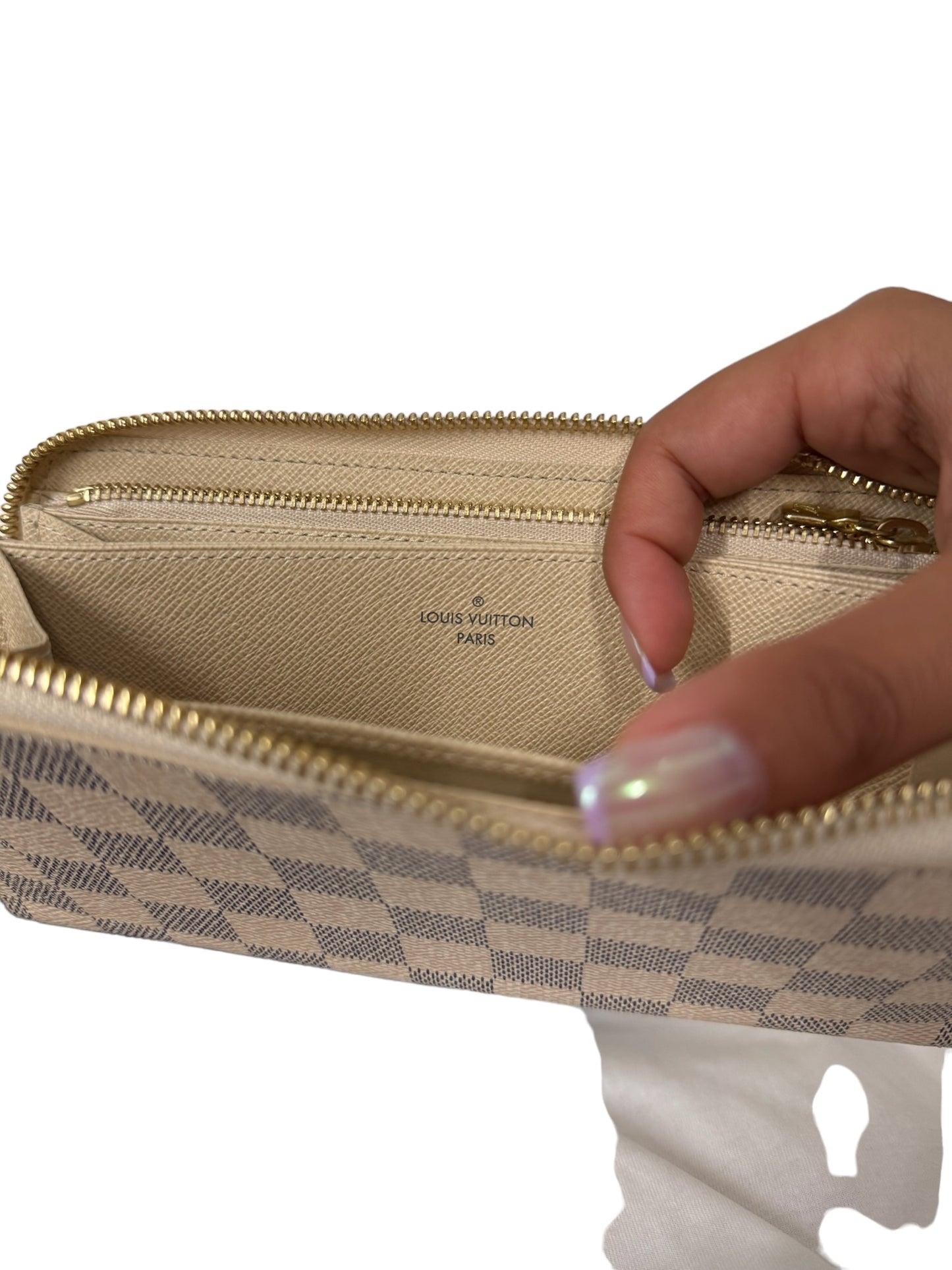 LOUIS VUITTON - Damier Azur Canvas Zippy Wallet