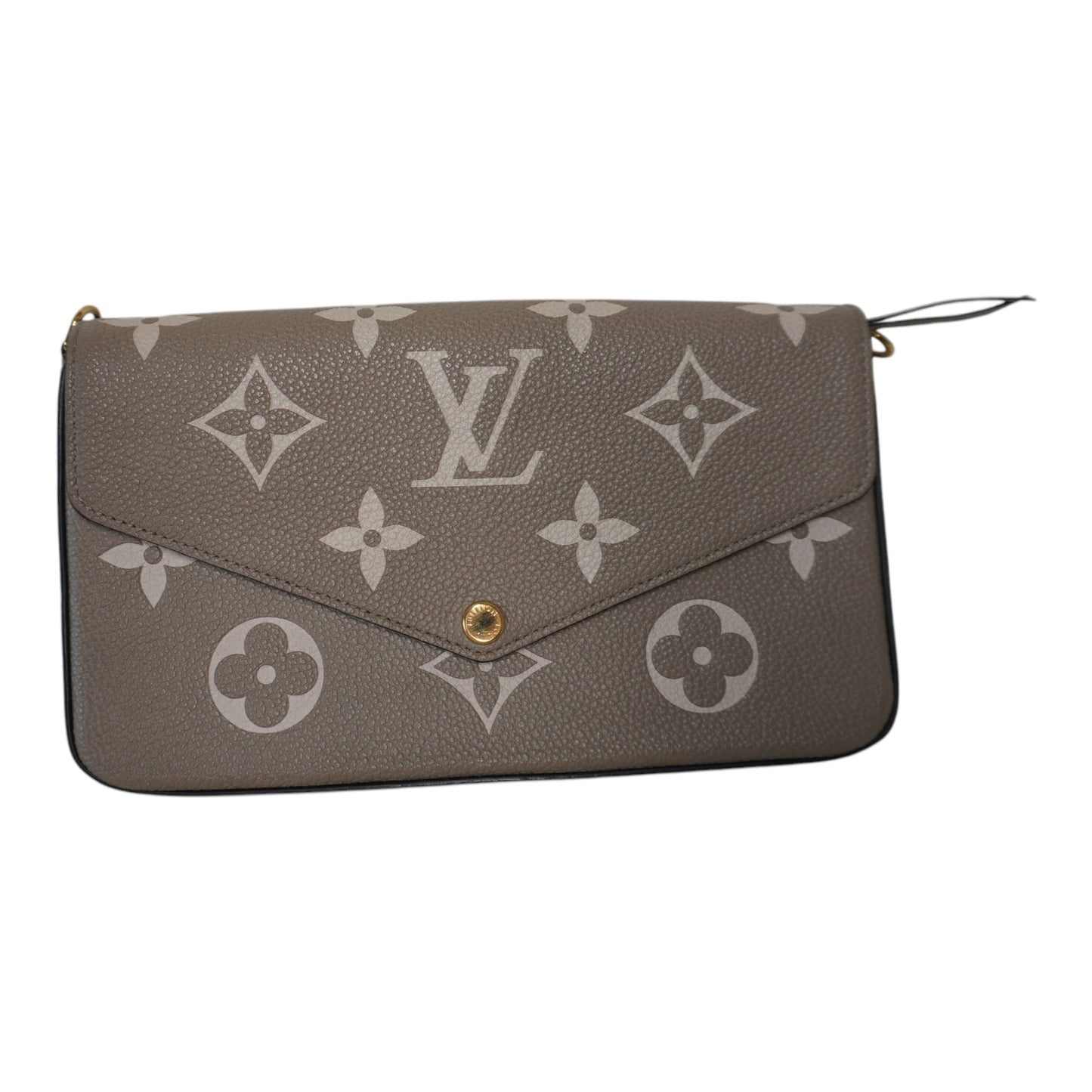 PRE-OWNED LV Gray Monogram Empreinte Felicie Crossbody Bag