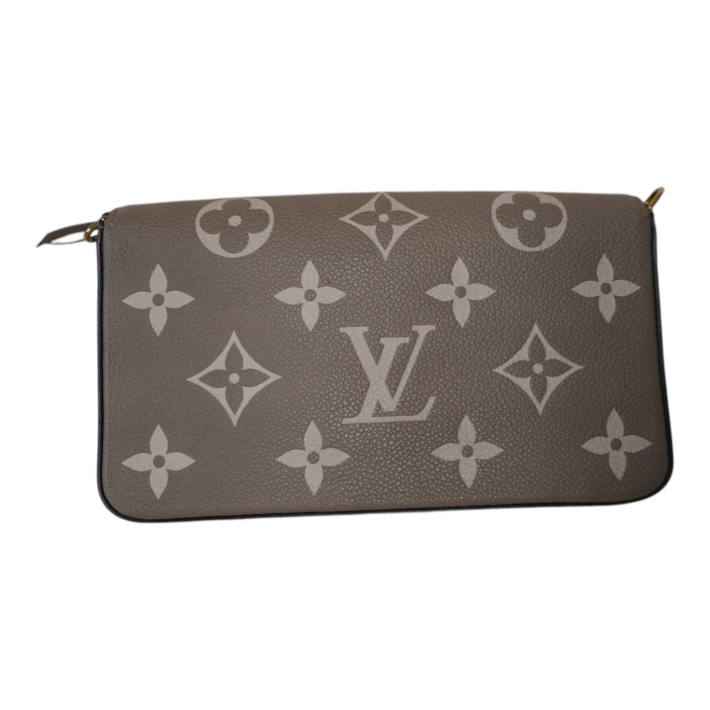 PRE-OWNED LV Gray Monogram Empreinte Felicie Crossbody Bag