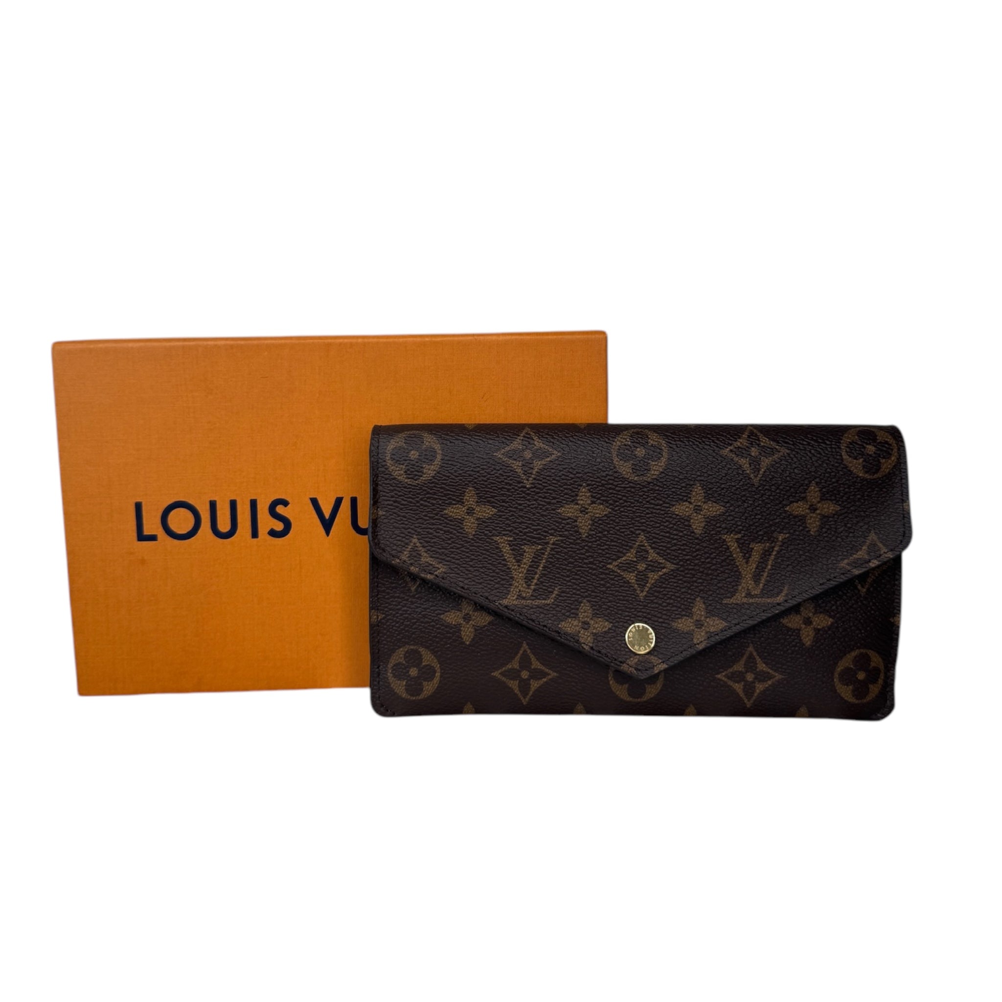 PRE-OWNED LV Monogram Jeanne Fuchsia Long Wallet