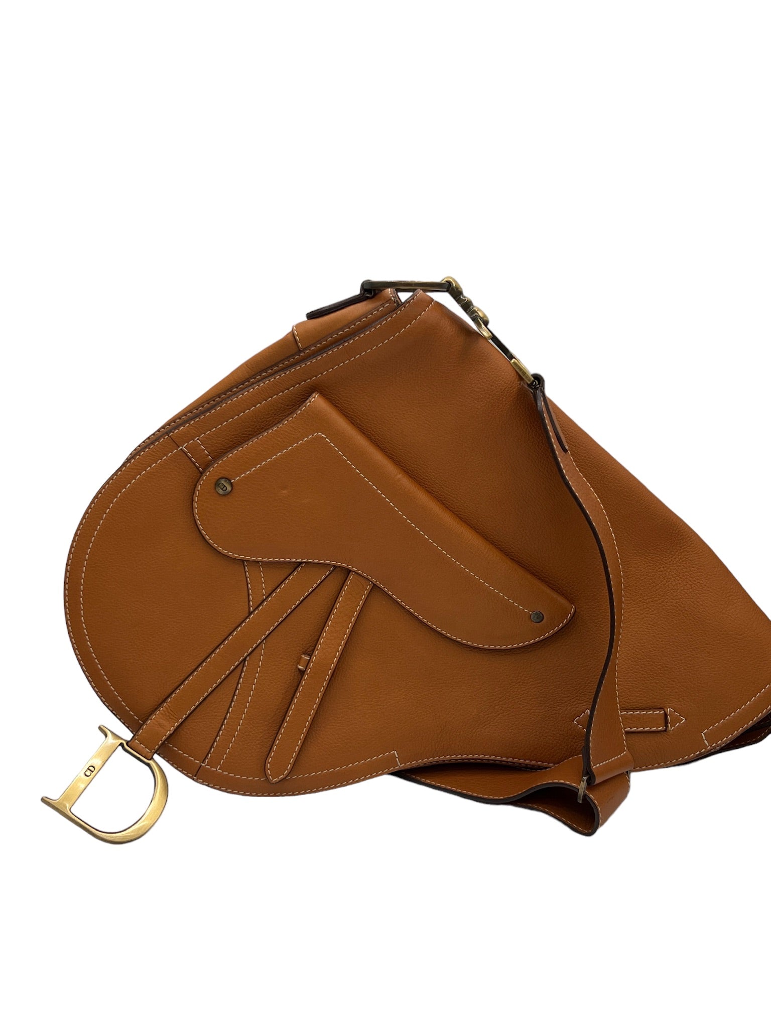 DIOR - Bolso Saddle marrón