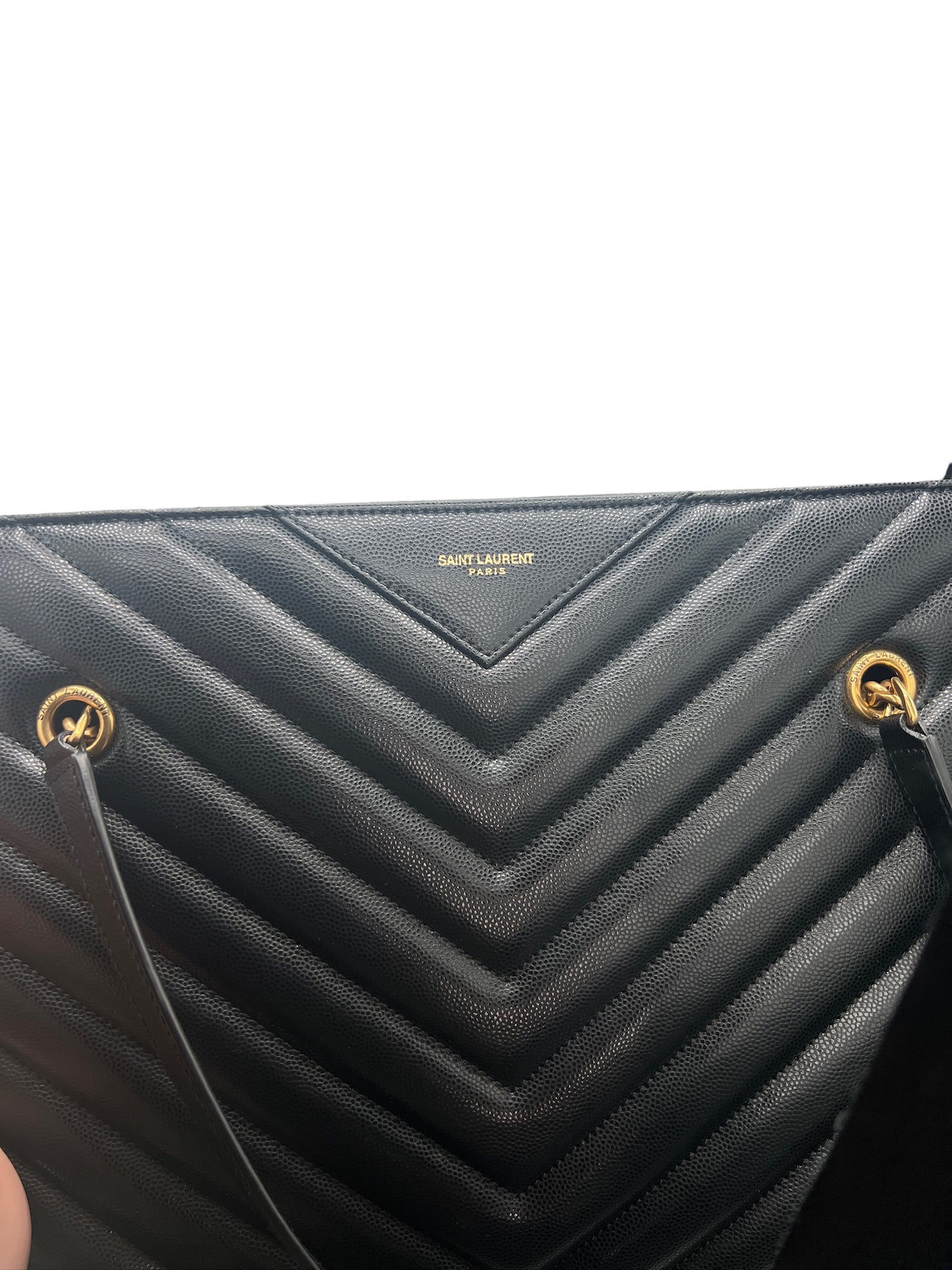 SAINT LAURENT - Tribeca Shopping Tote Matelasse Chevron Leather Medium