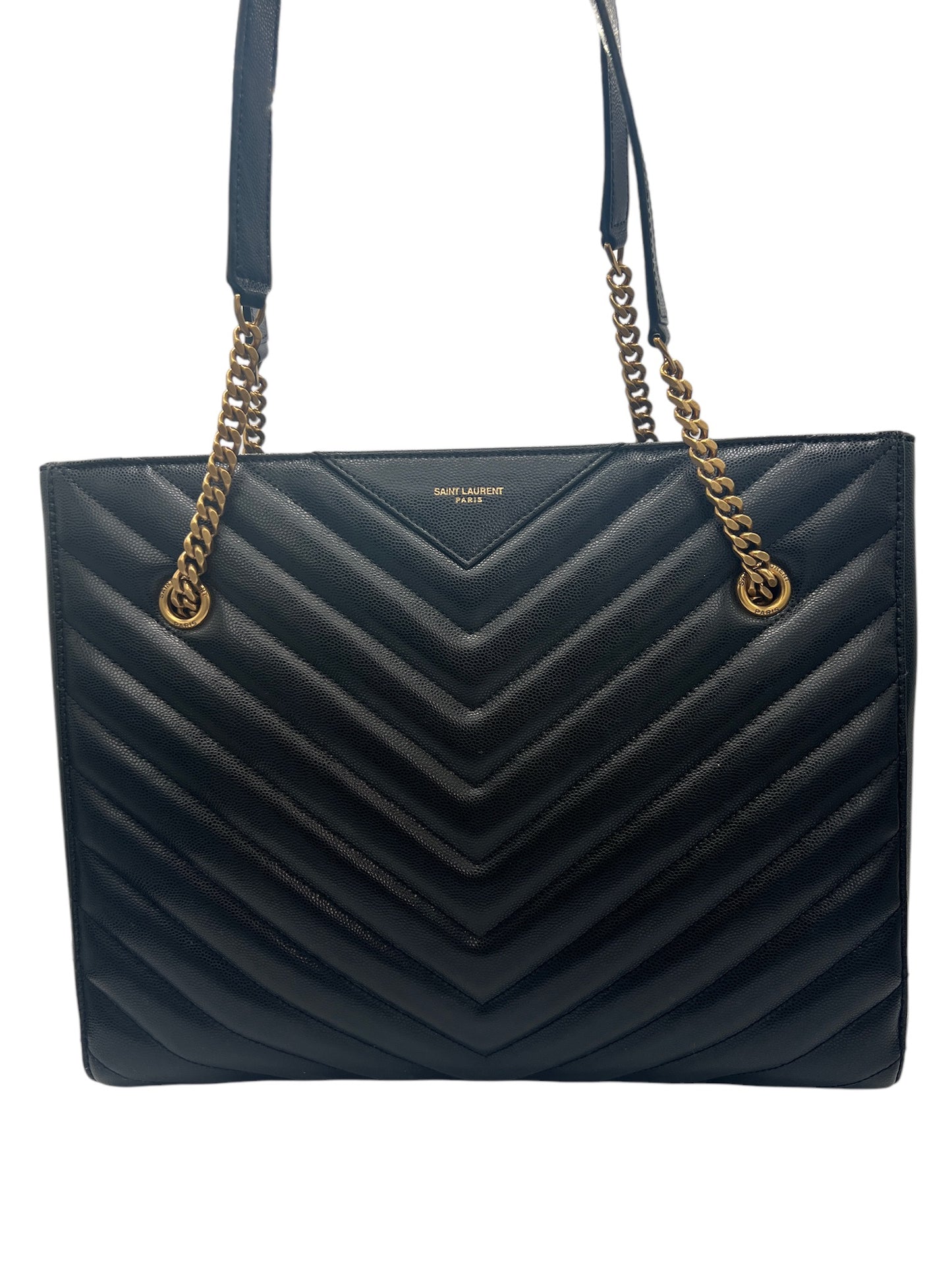 SAINT LAURENT - Tribeca Shopping Tote Matelasse Chevron Leather Medium