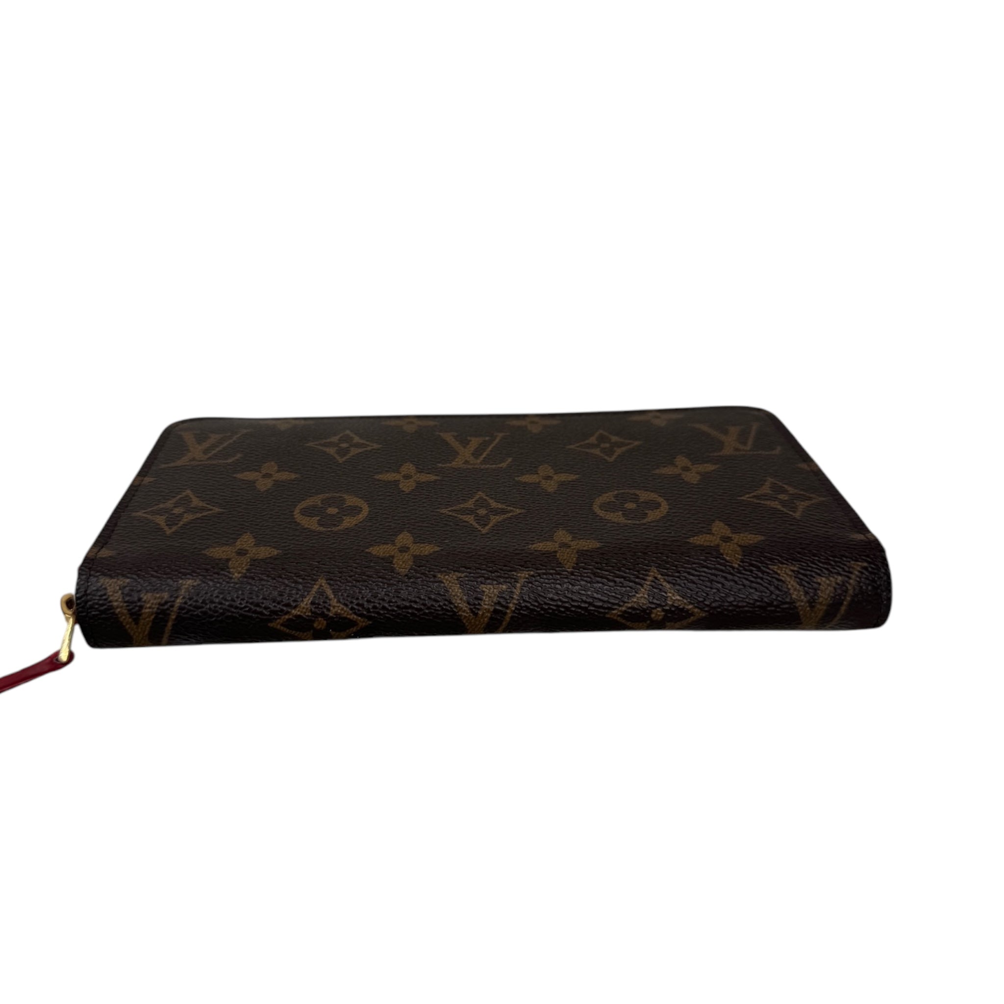 PRE-OWNED Monogram Canvas Zippy Red Long Wallet