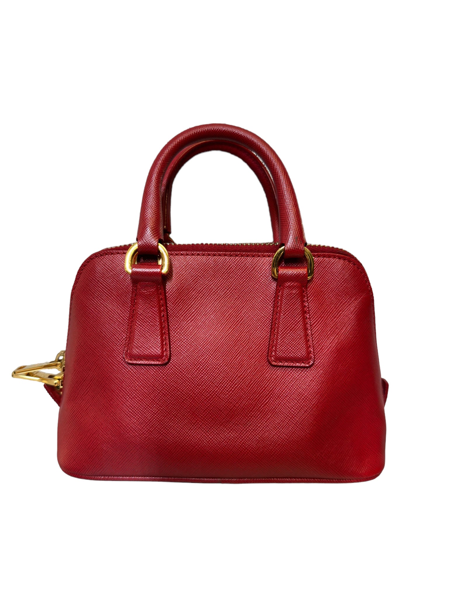 PRADA - Promenade Bag Saffiano Red Leather Mini