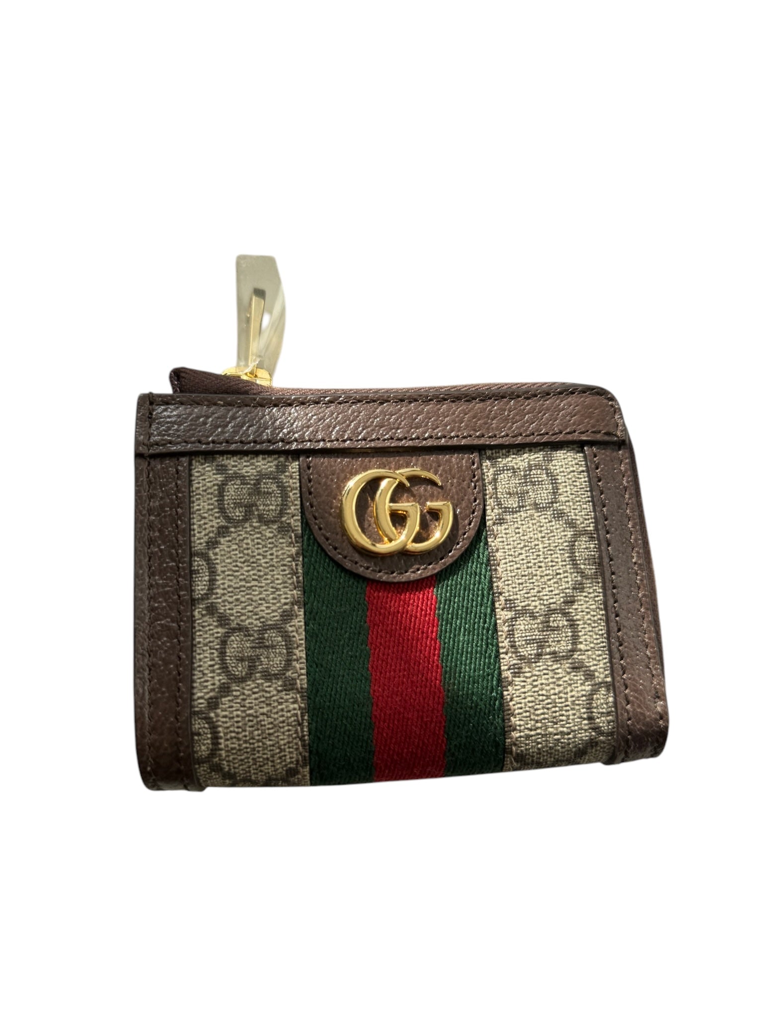 Cartera con tarjetero de lona GG Supreme Ophidia de GG beige de segunda mano