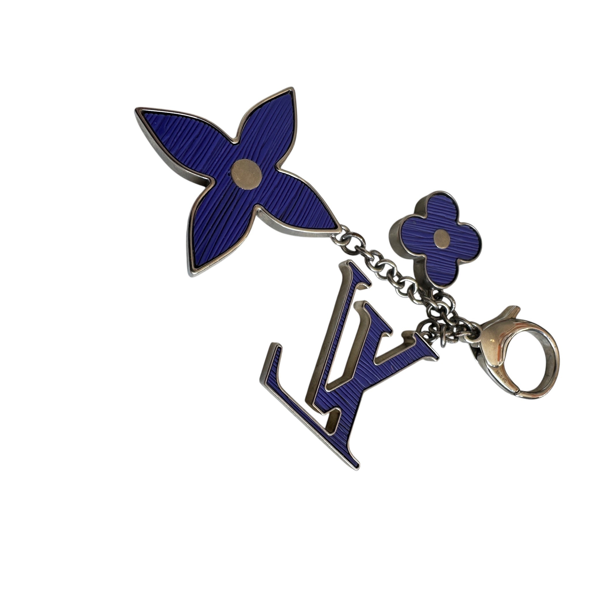 PRE-OWNED LV Monogram Purple Epi Leather Bag Charm