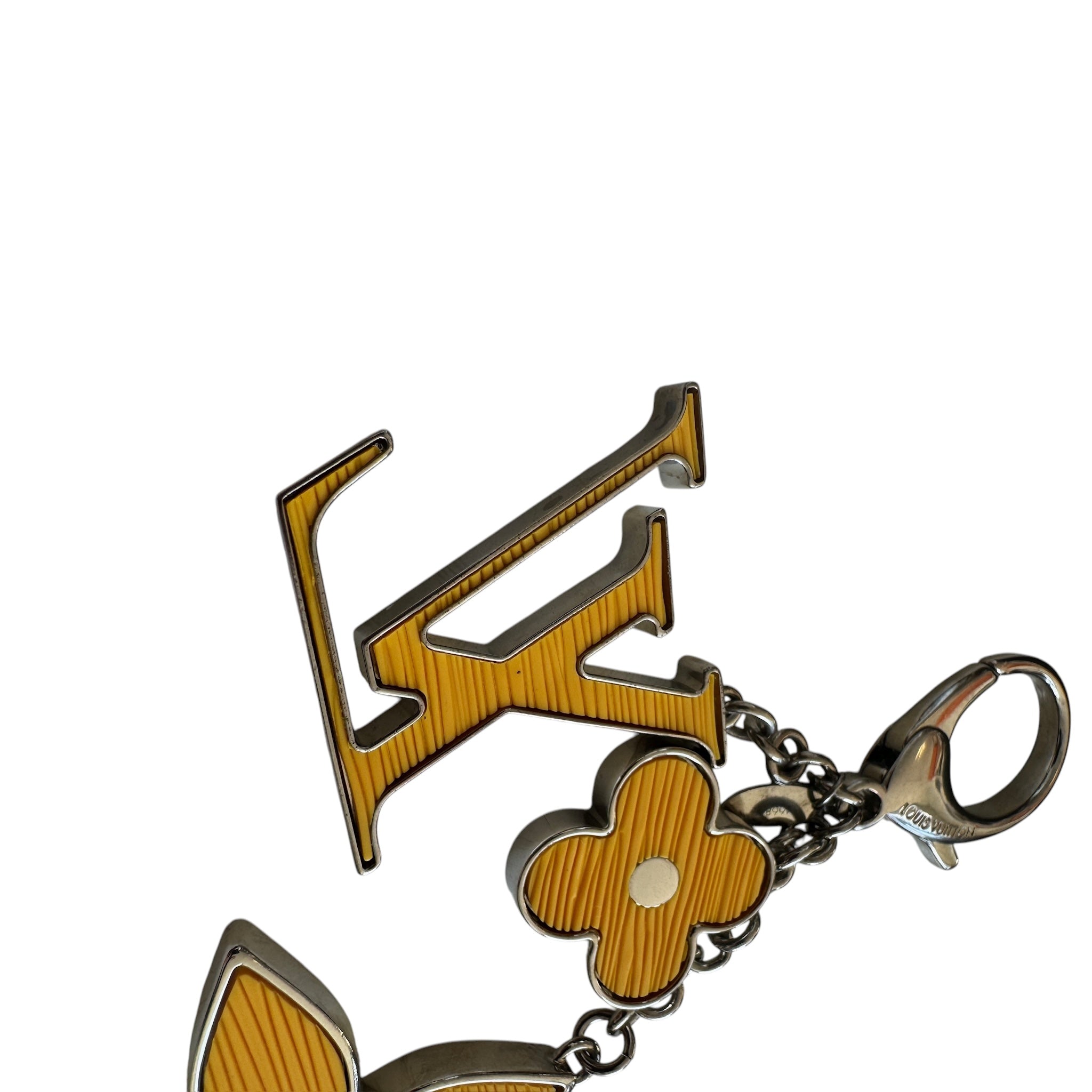 PRE-OWNED LV Monogram Yellow Epi Leather Bag Charm
