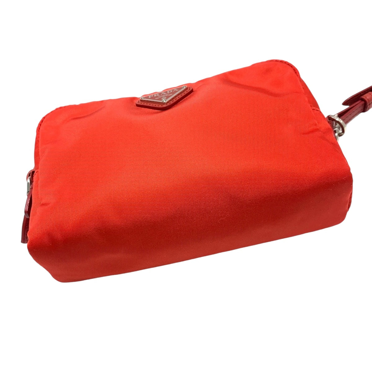 PRADA - Unisex Red Nylon Pouch