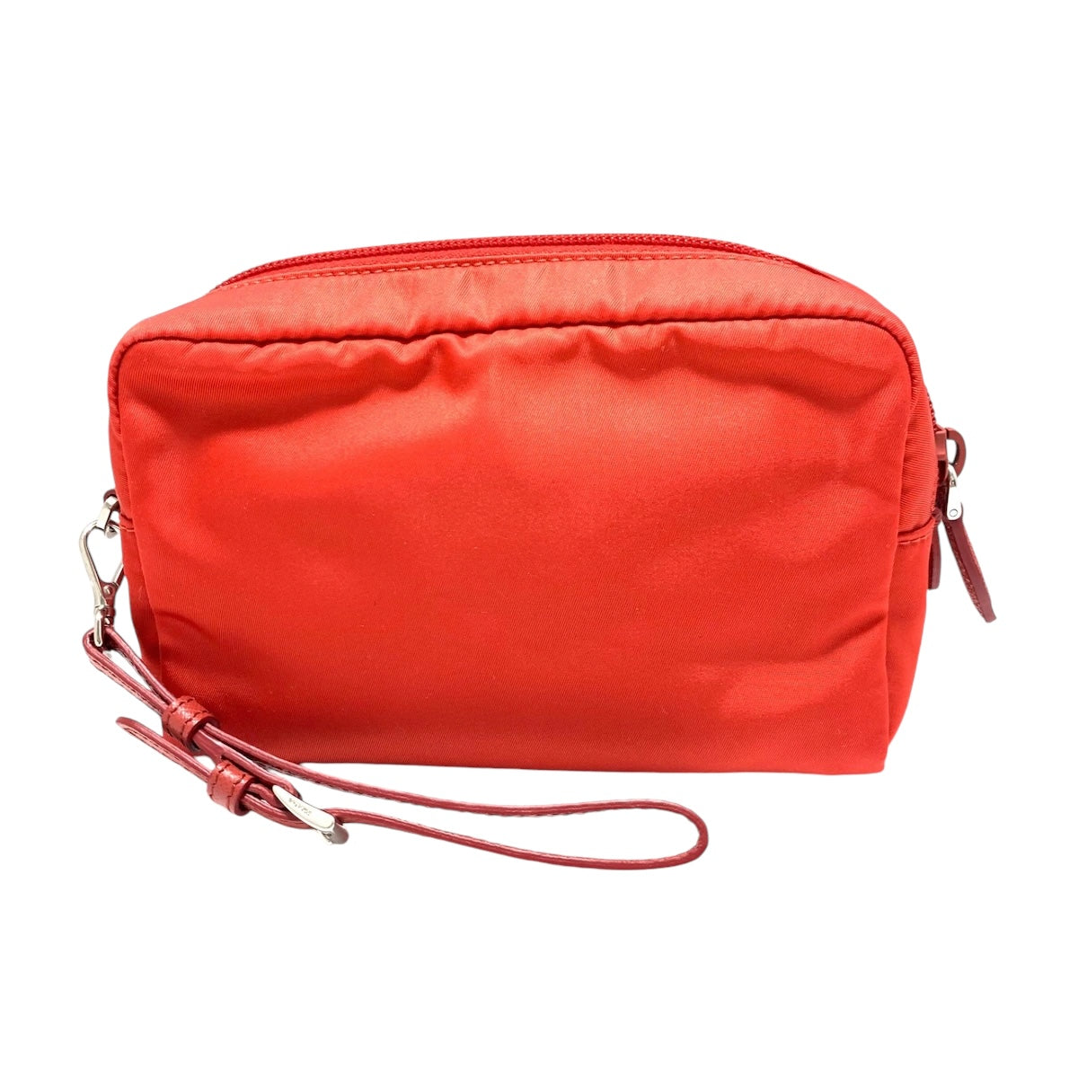 PRADA - Unisex Red Nylon Pouch