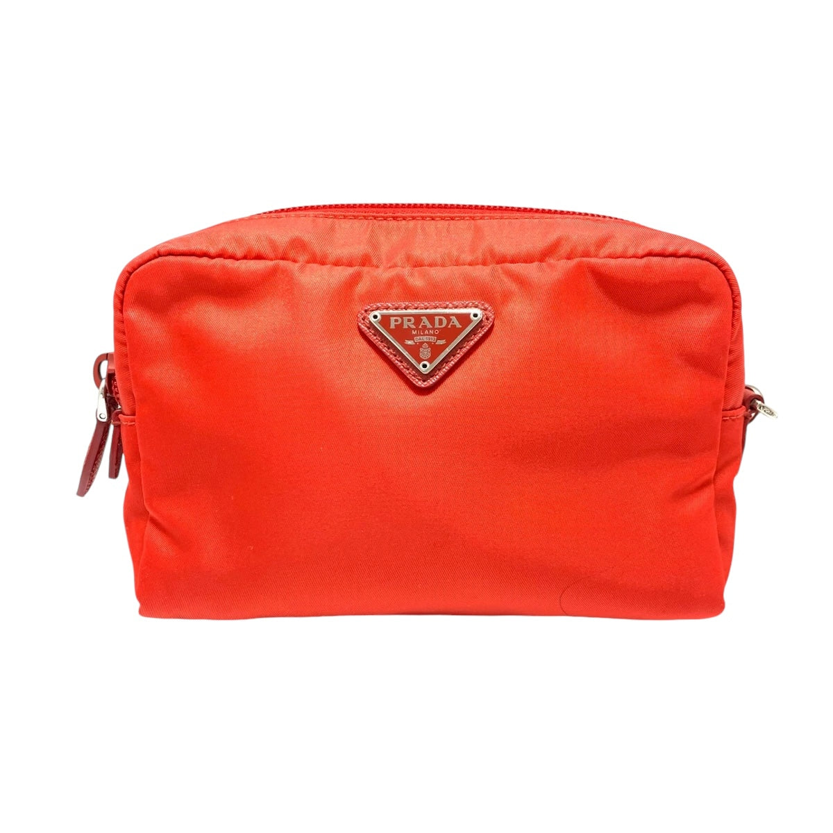 PRADA - Unisex Red Nylon Pouch