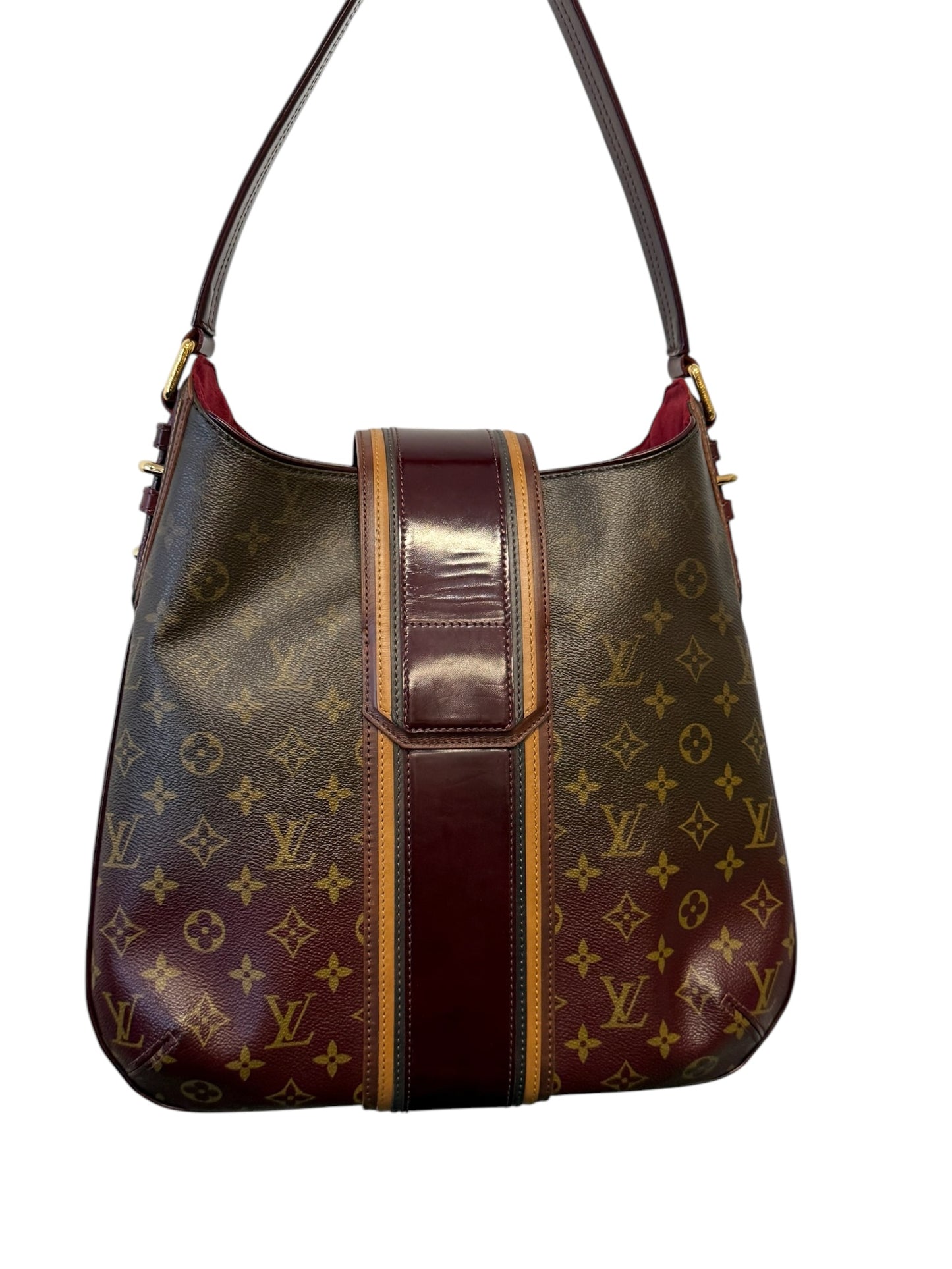 PRE-OWNED LV Bordeaux Monogram Mirage Musette Bag