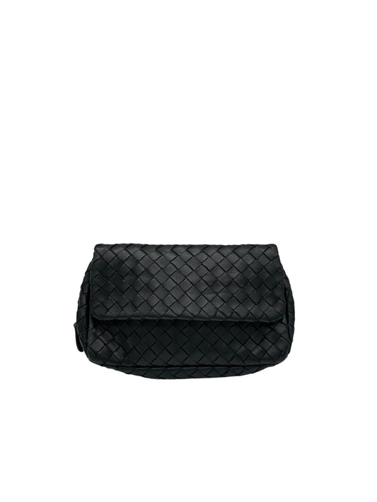 BOTTEGA VENETA - Intrecciato Shoulder Bag Black Leather