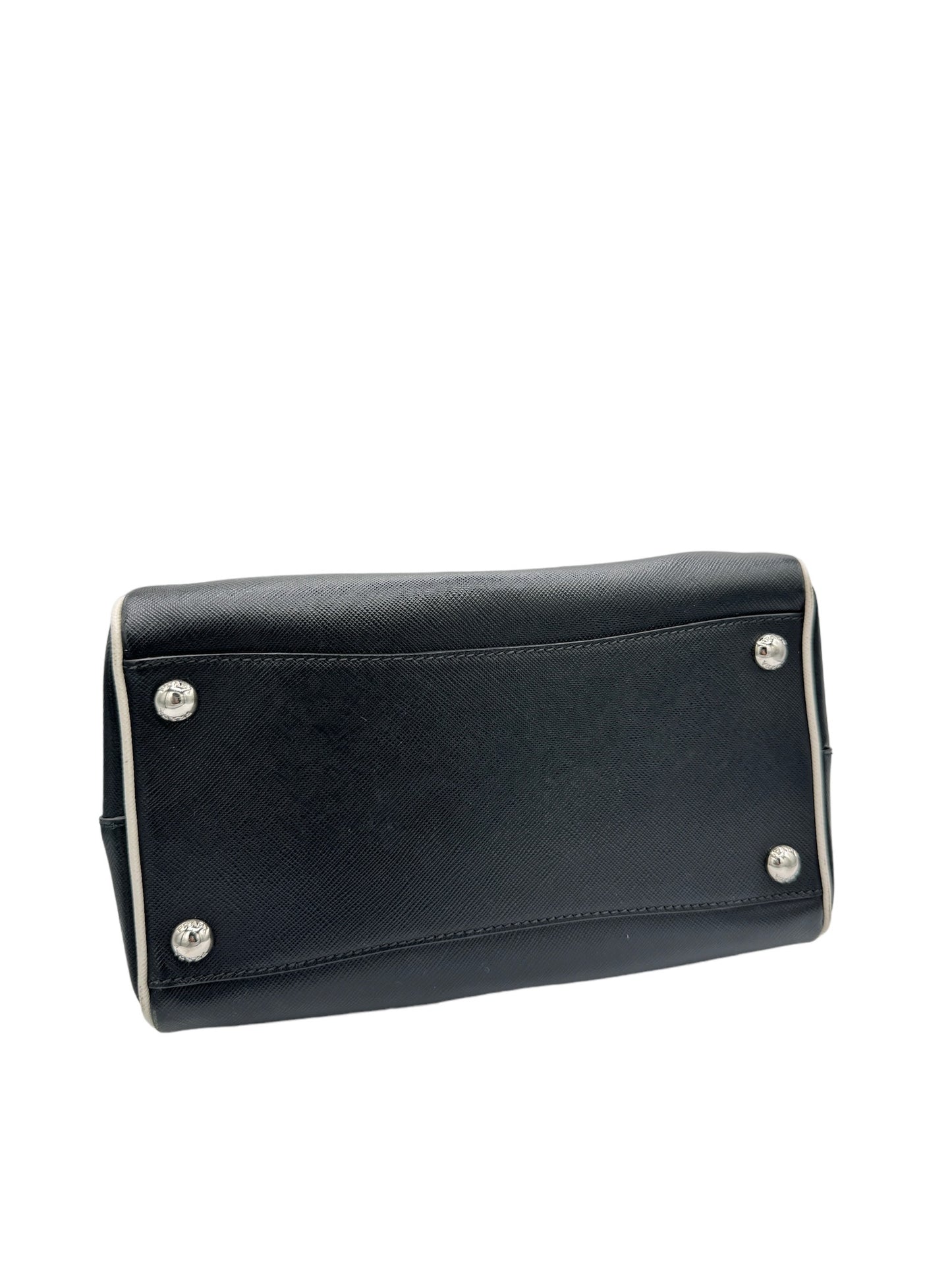 PRADA - Triangle Logo Black Lux Crossbody Bag