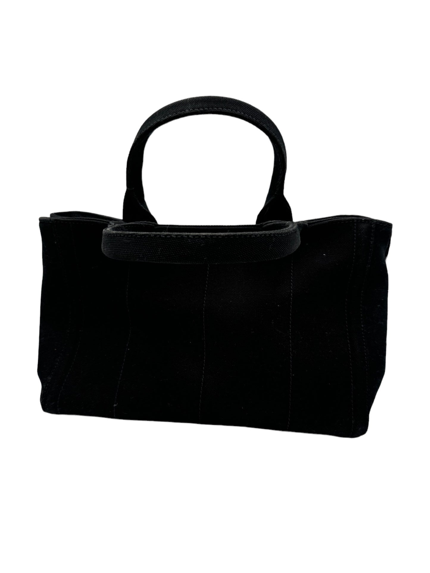 PRADA - Bolso tote Canapa de lona de lona negra