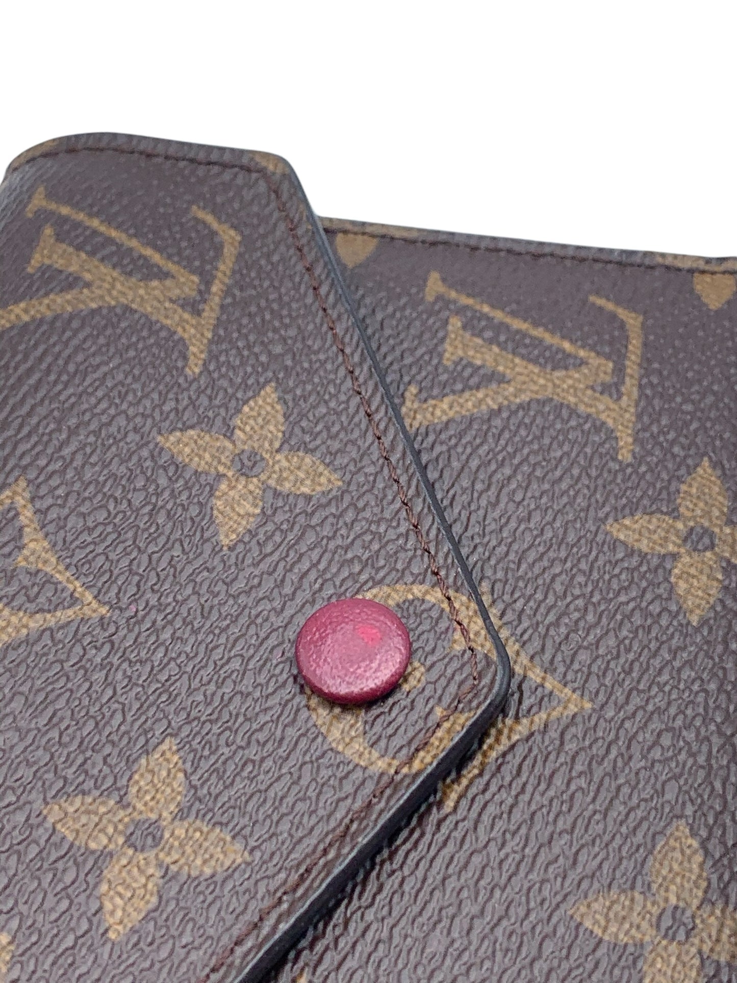 PRE-OWNED LV Monogram Canvas Portefeuille Victorine Brown Wallet