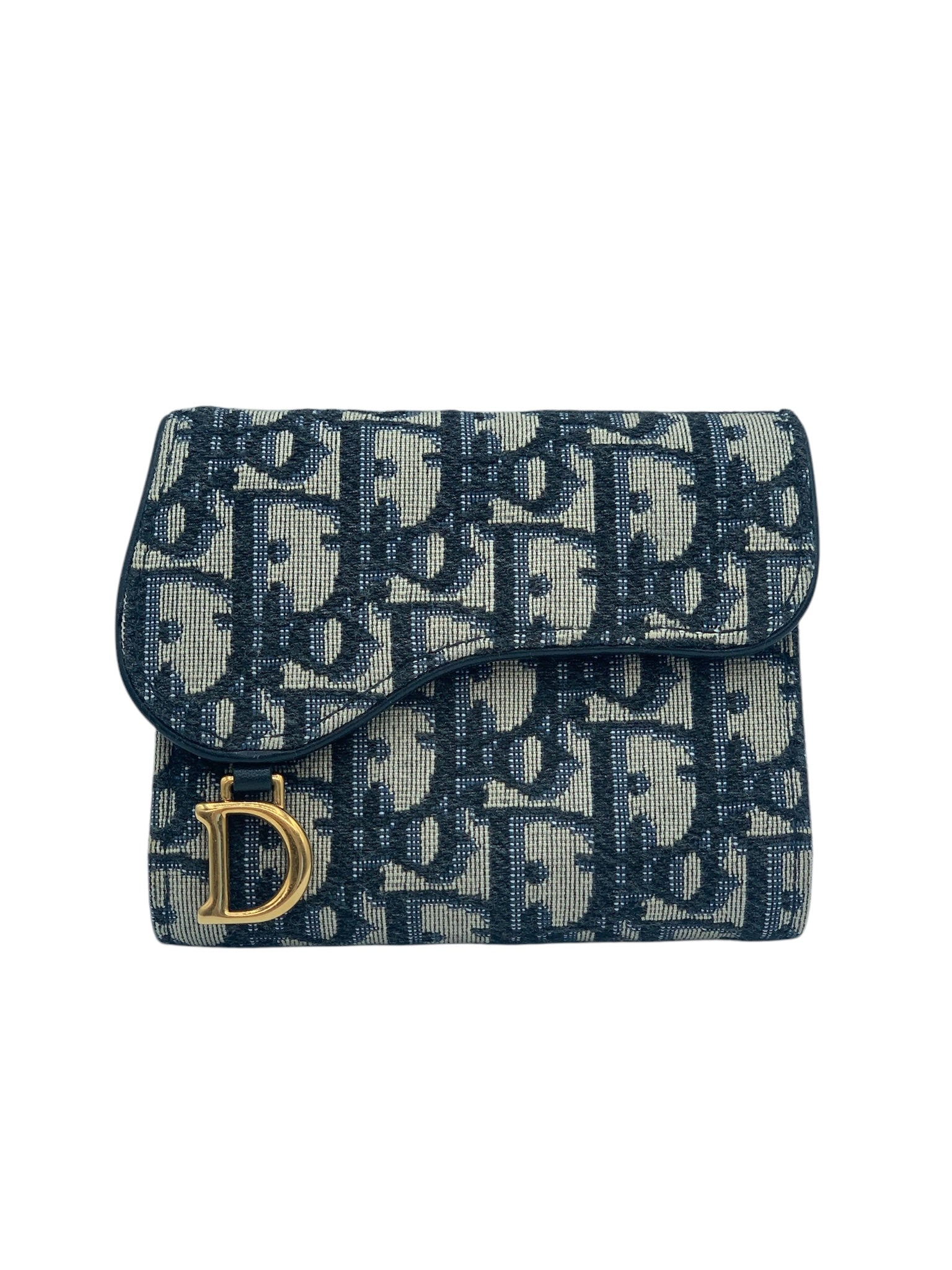 Cartera con montura oblicua azul CD de segunda mano