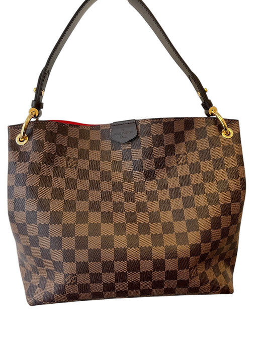 LOUIS VUITTON - Damier Ebene Canvas Graceful PM Shoulder Bag