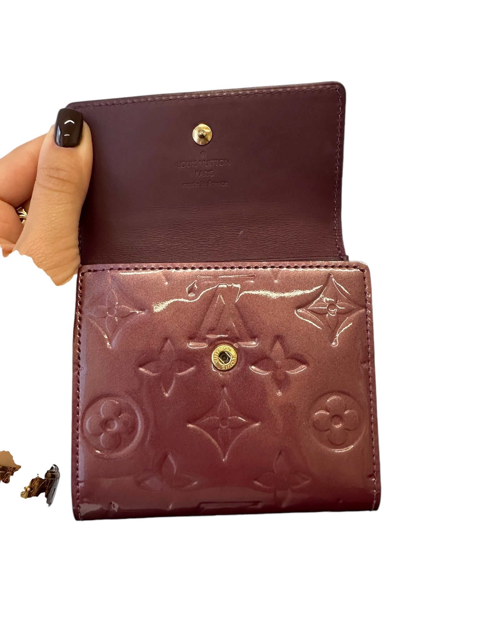 LOUIS VUITTON - Griotte Vernis Ludlow Coin Purse