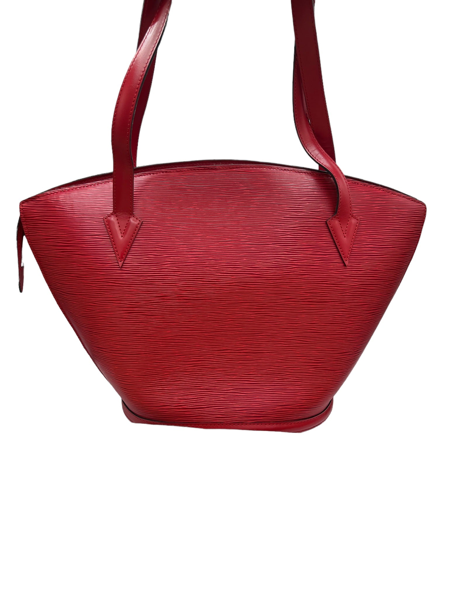 LOUIS VUITTON - Bolso de hombro Epi Saint Jacques rojo