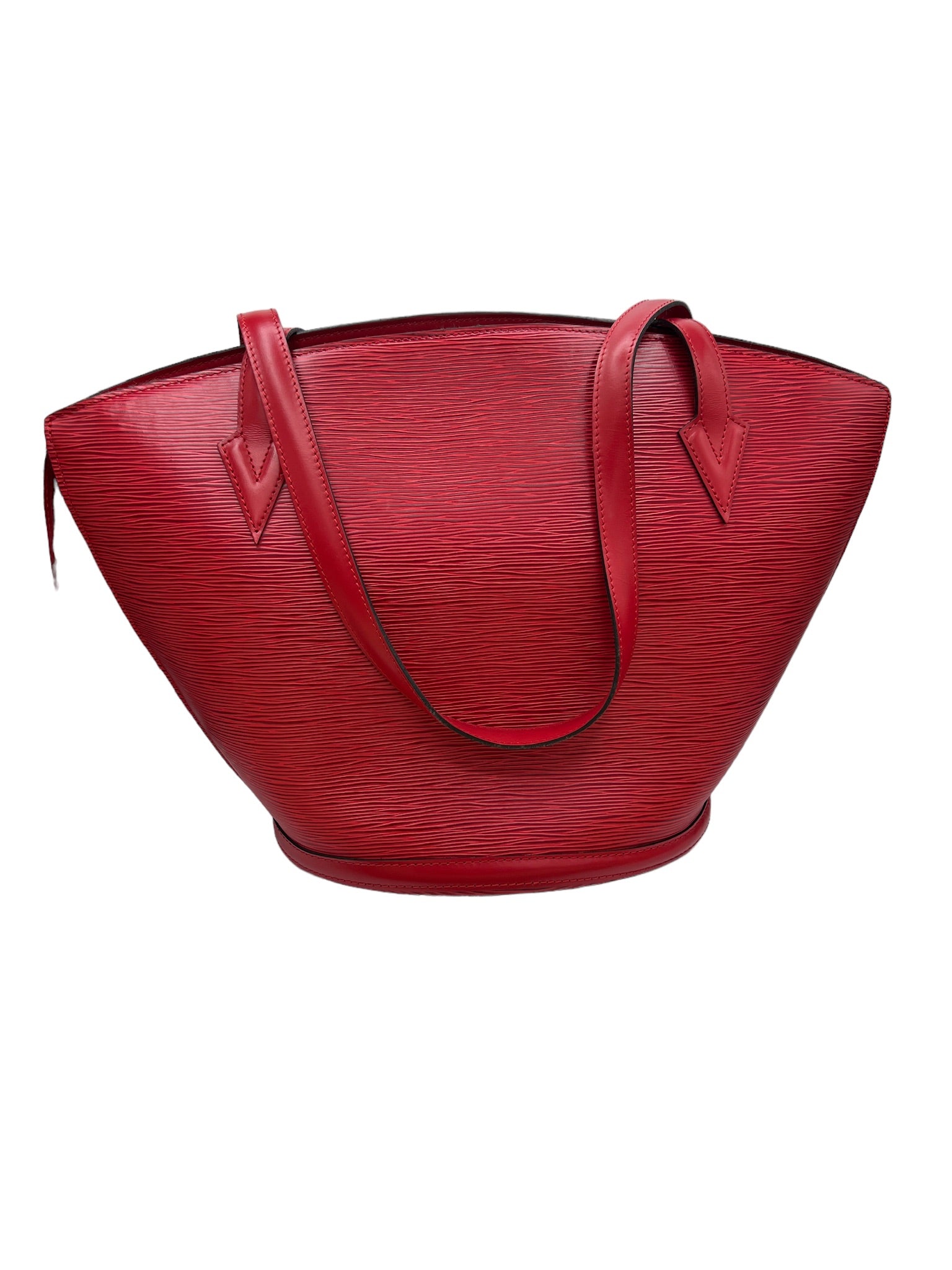 LOUIS VUITTON - Bolso de hombro Epi Saint Jacques rojo