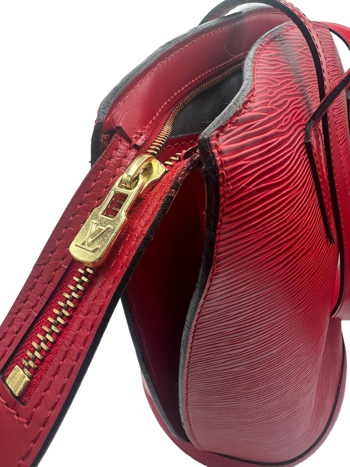 LOUIS VUITTON - Red Epi Saint Jacques Shoulder Bag