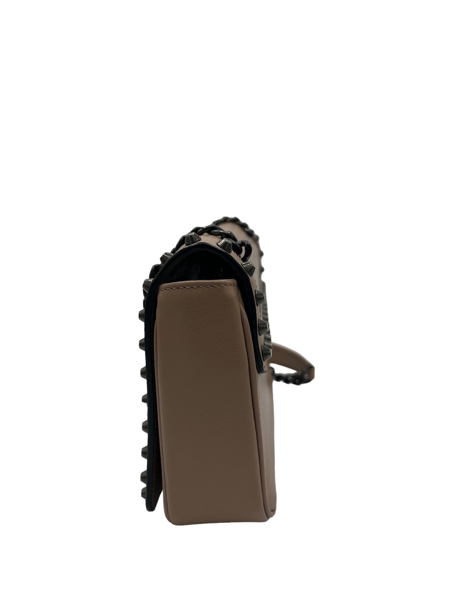 PRADA - Glace Calf Studded Shoulder Bag