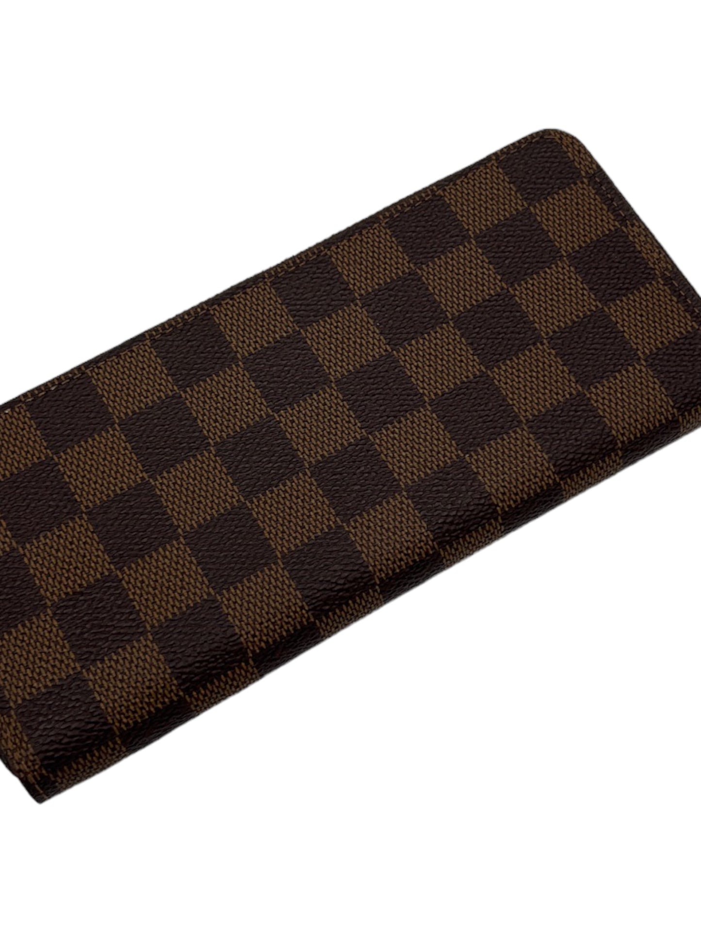 LOUIS VUITTON - Damier Ebene Rose Ballerina Clemence Wallet