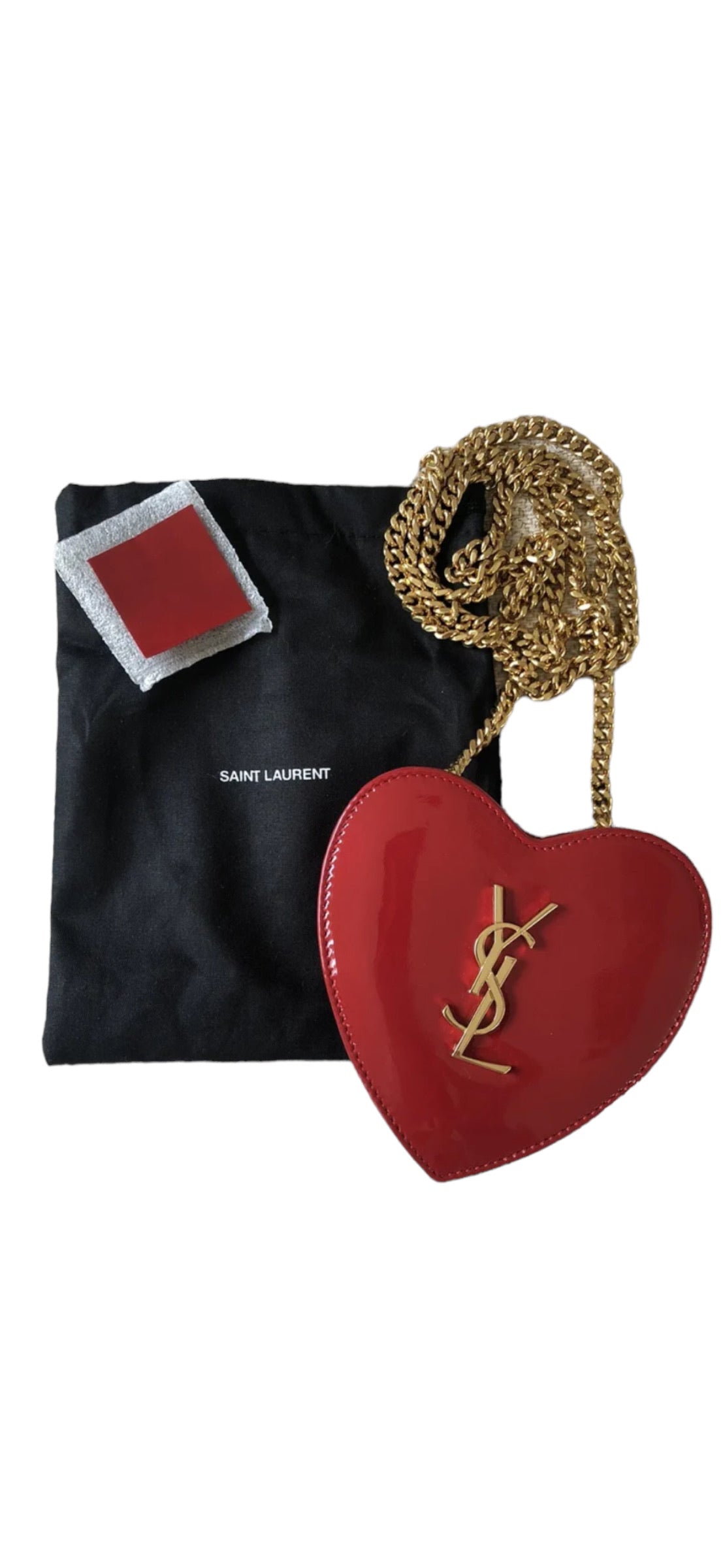 SAINT LAURENT - Heart Clutch