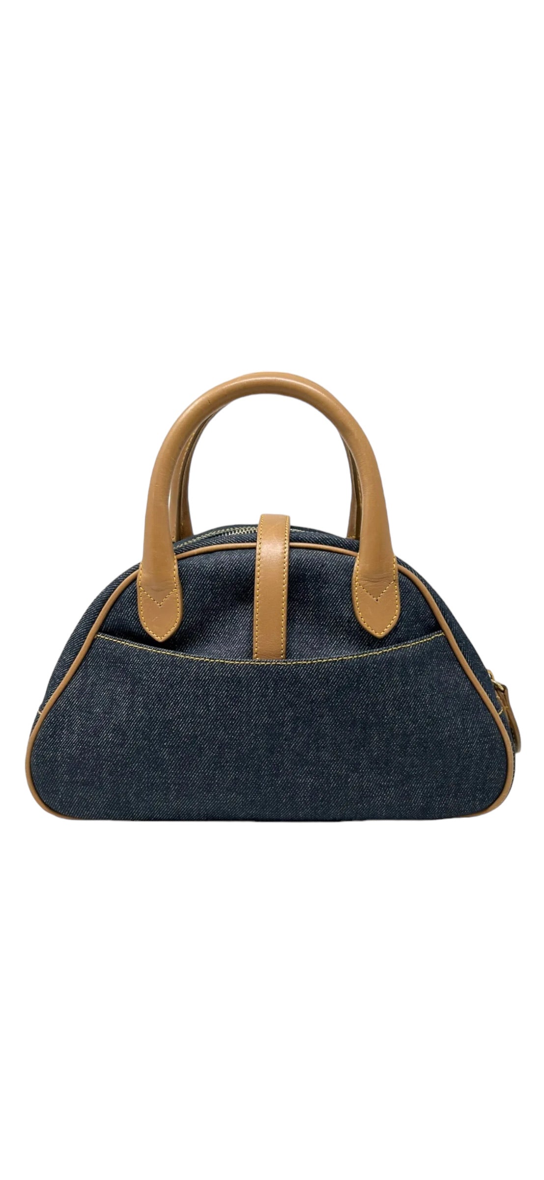 DIOR - Bolso Bowler Vintage Denim Saddle