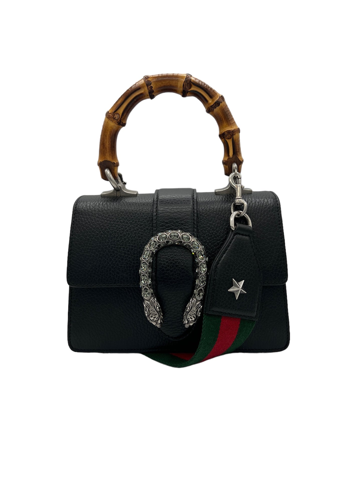 GUCCI - Bolso bandolera mini con asa superior Bamboo Dionysus