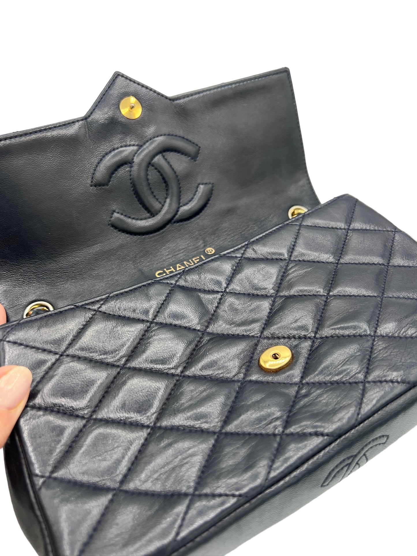 CHANEL - CC Logo Flap Shoulder Bag